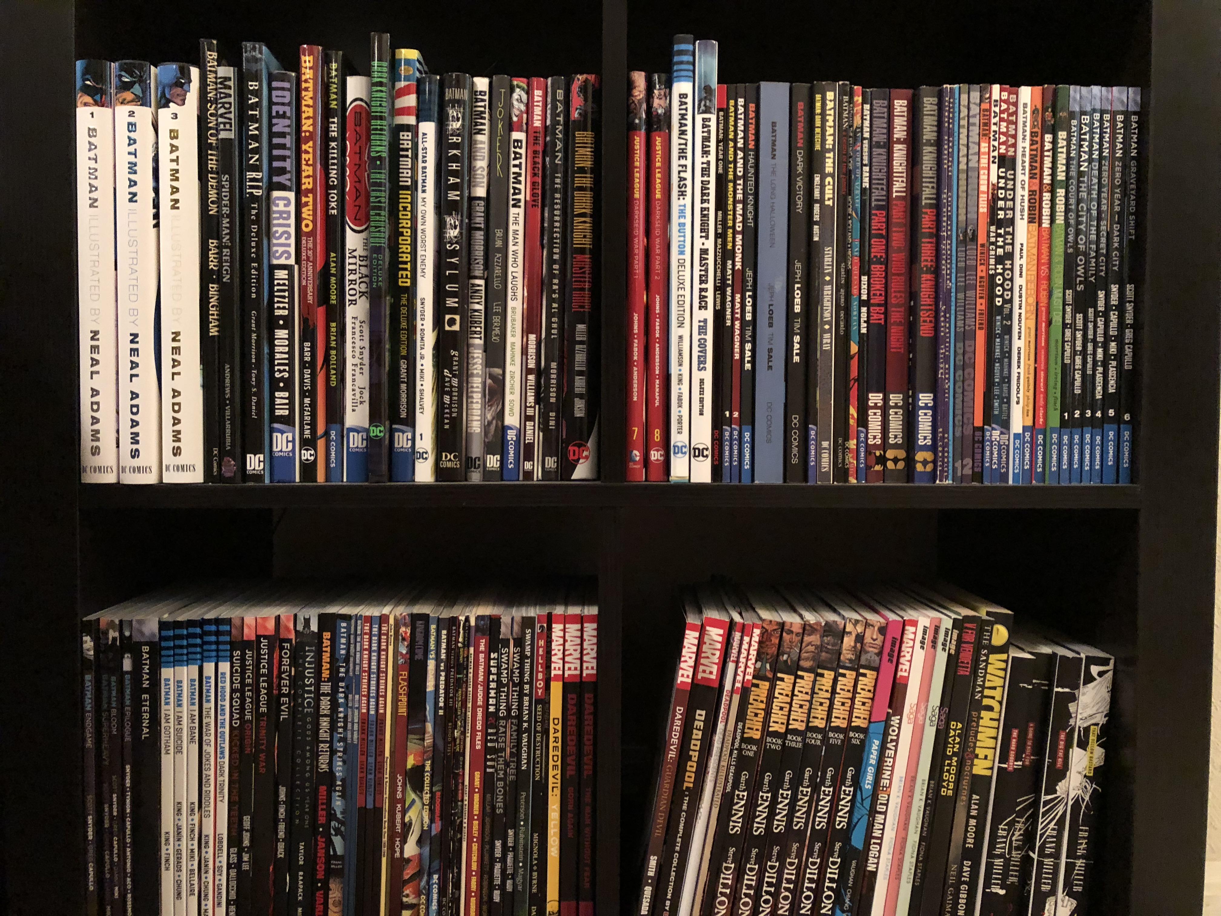 My graphic novel collection so far! r/batman