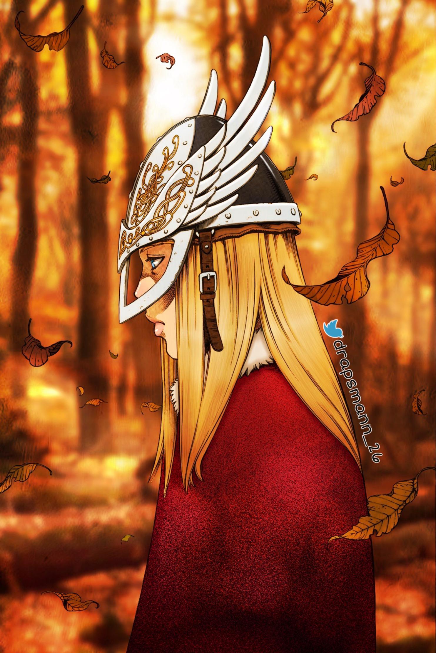 [Anime] Coloured panel Canute wearing his helmet r/VinlandSaga