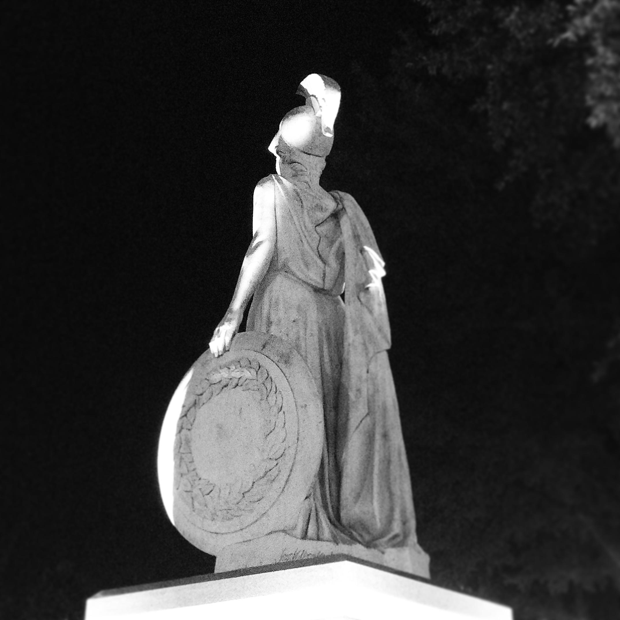 The Athena statue in Athens is one of my favorite things in the state