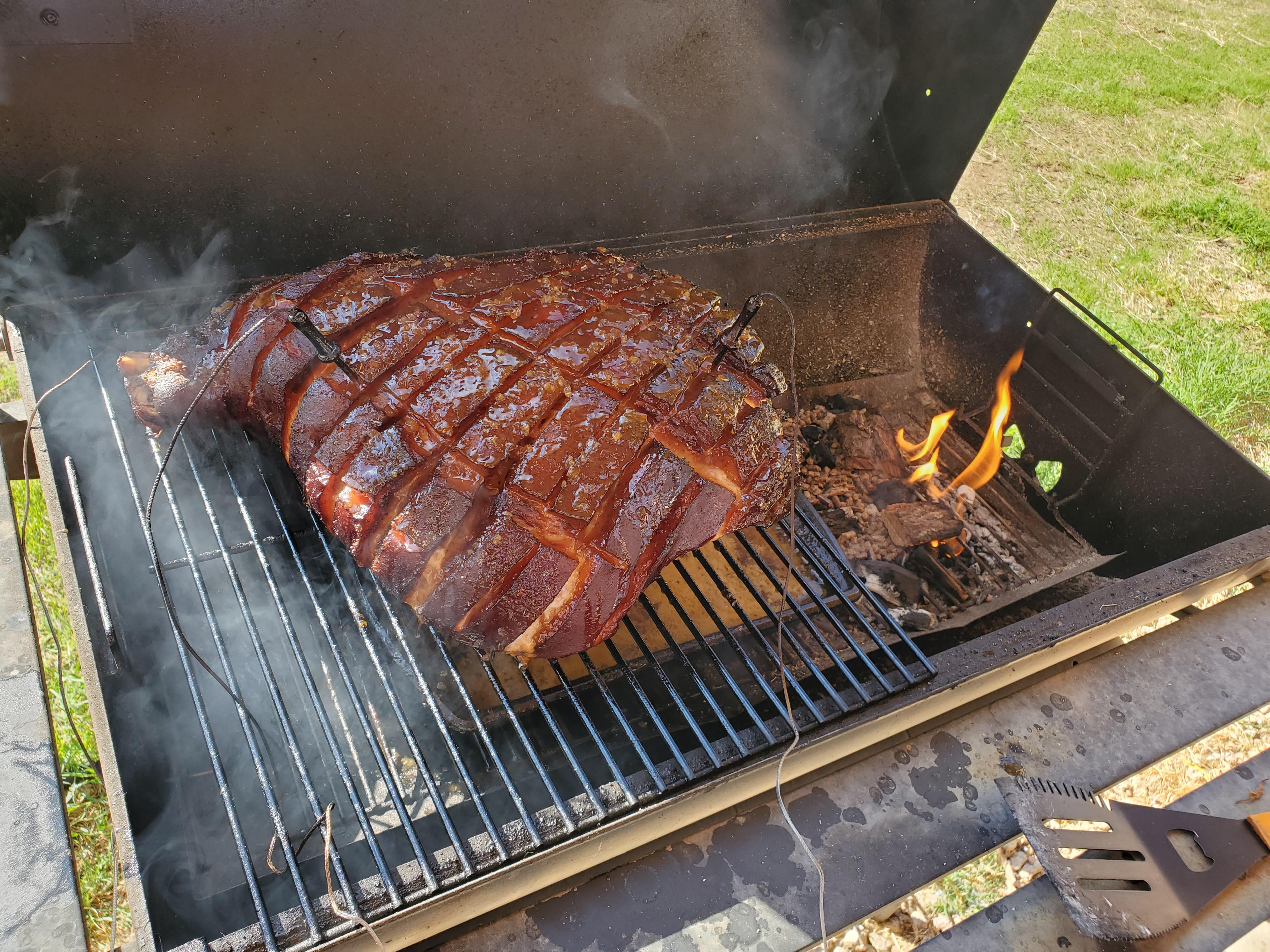 First time smoking a fresh ham! r/smoking