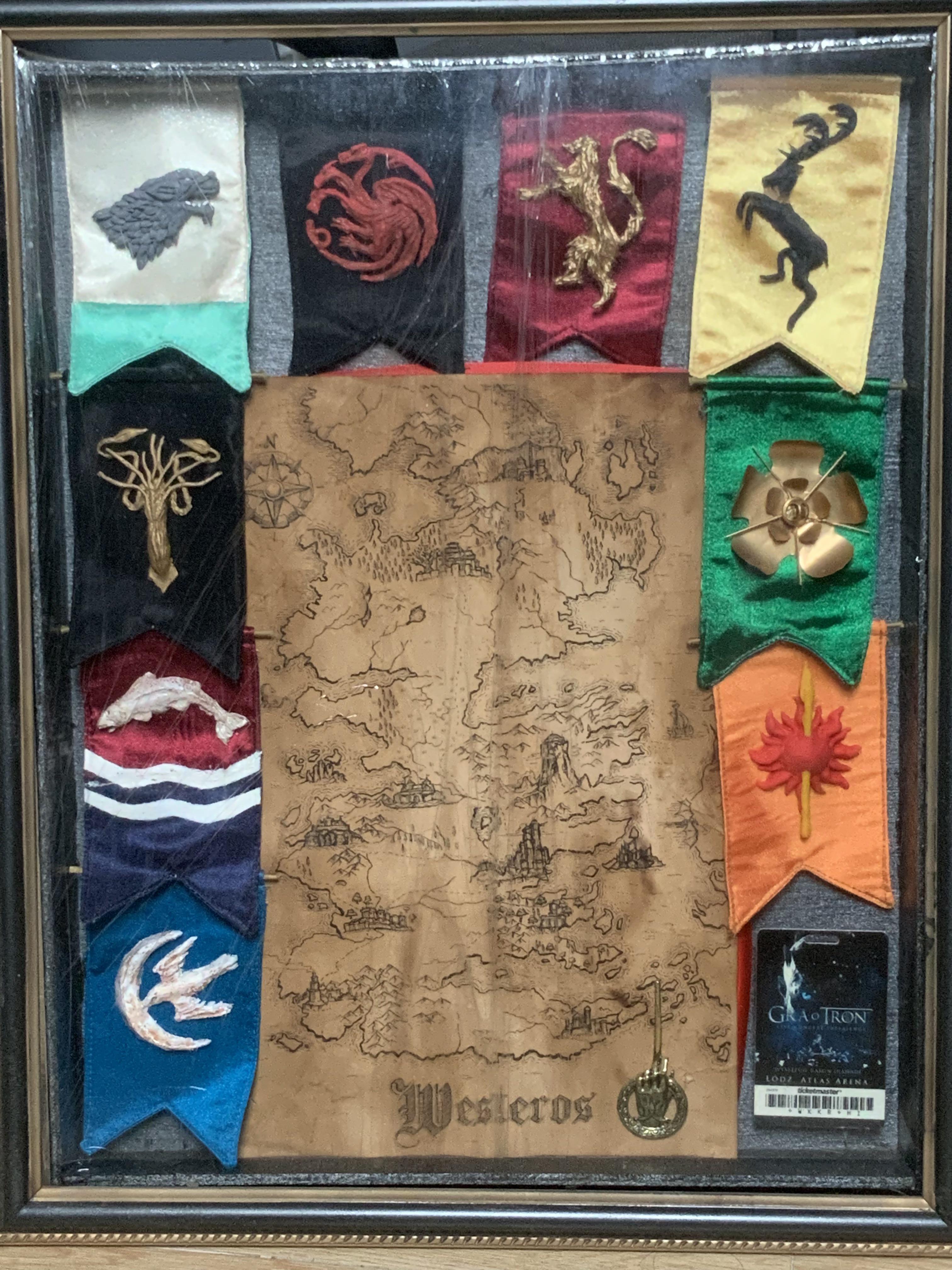 back to Westeros! Sharing my DIY’d sigil banners and hand drawn