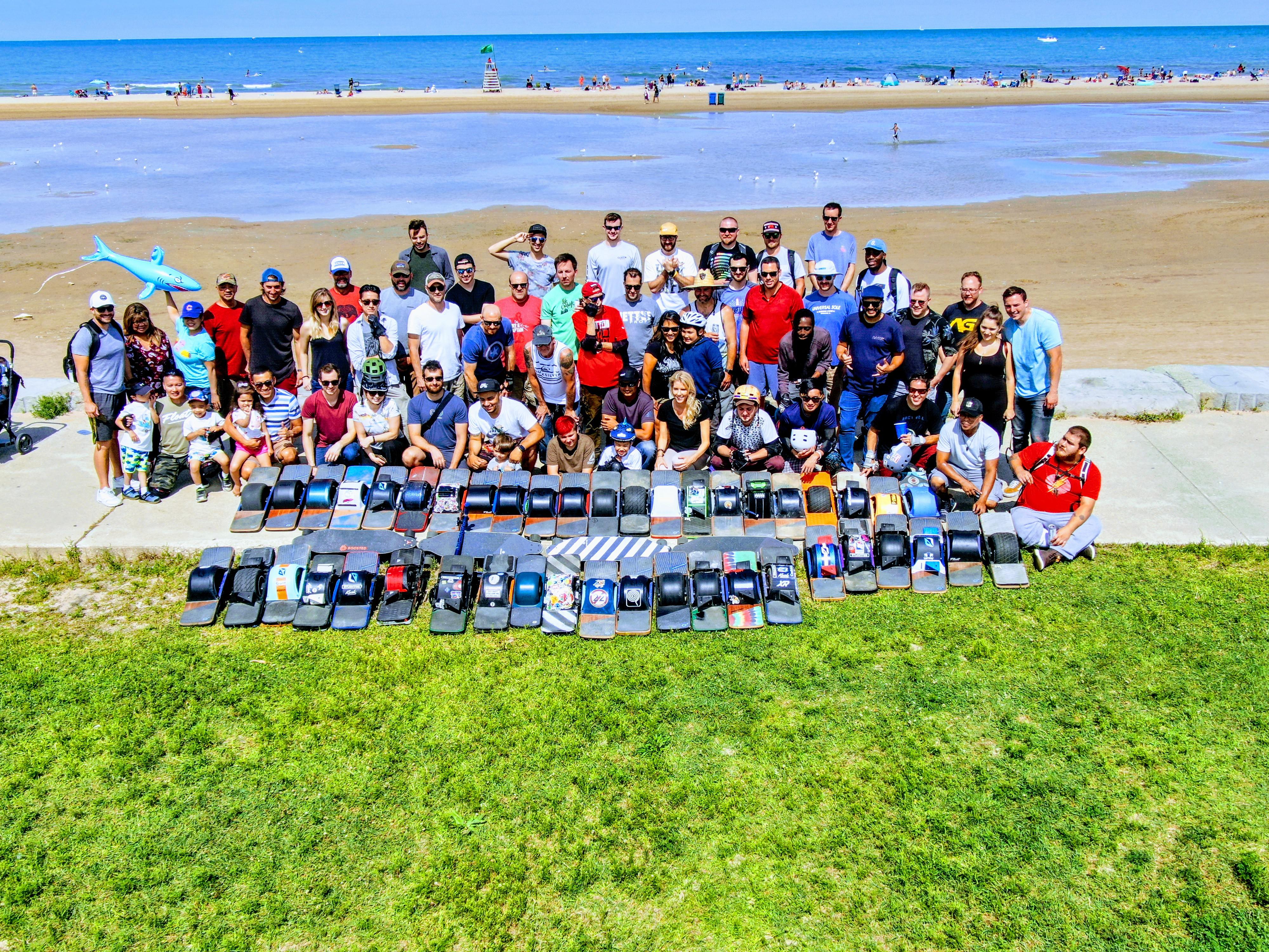 Chicago Onewheel picnic at the beach. r/onewheel