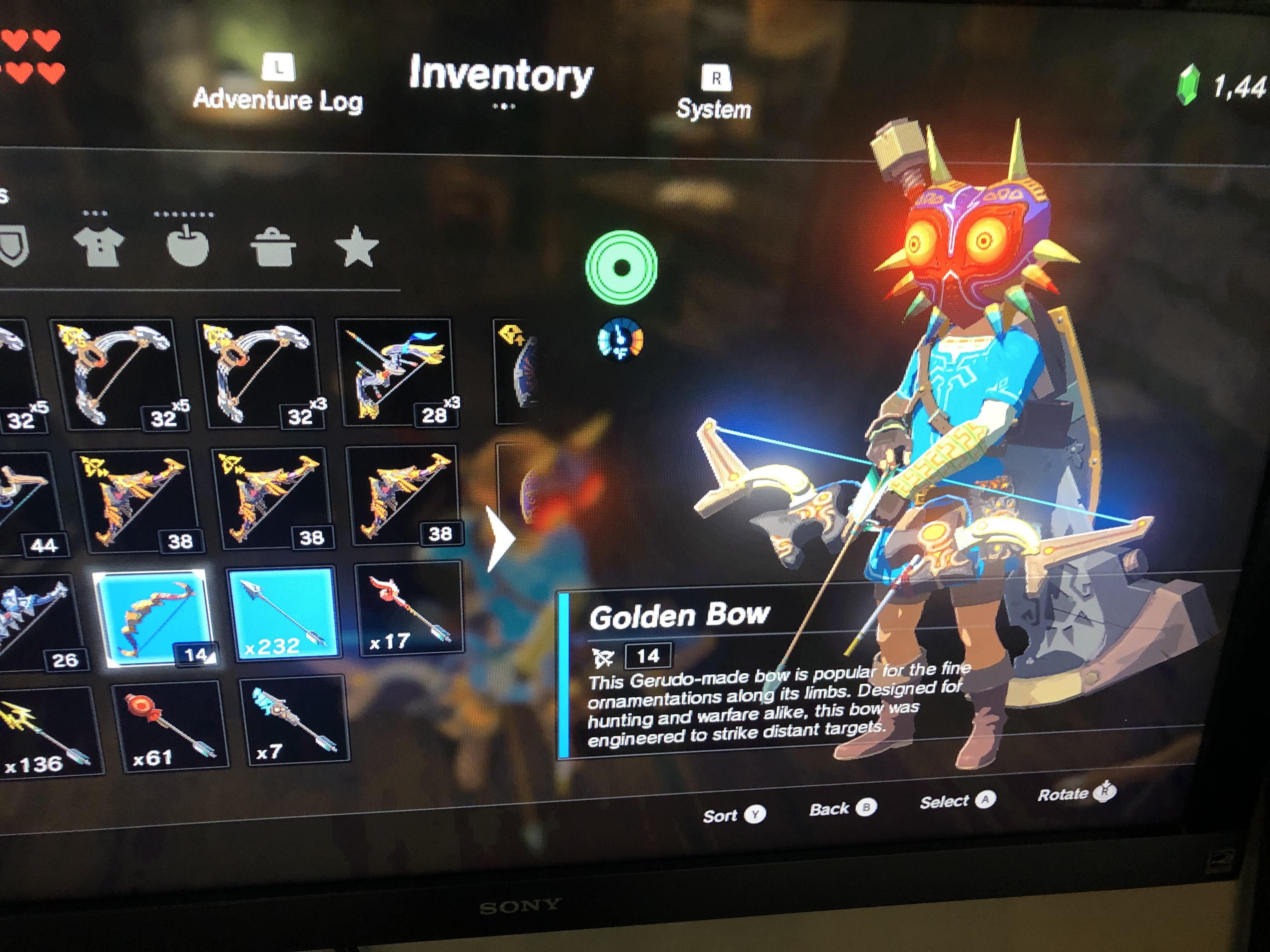 Y’all like my new golden bow? r/botw