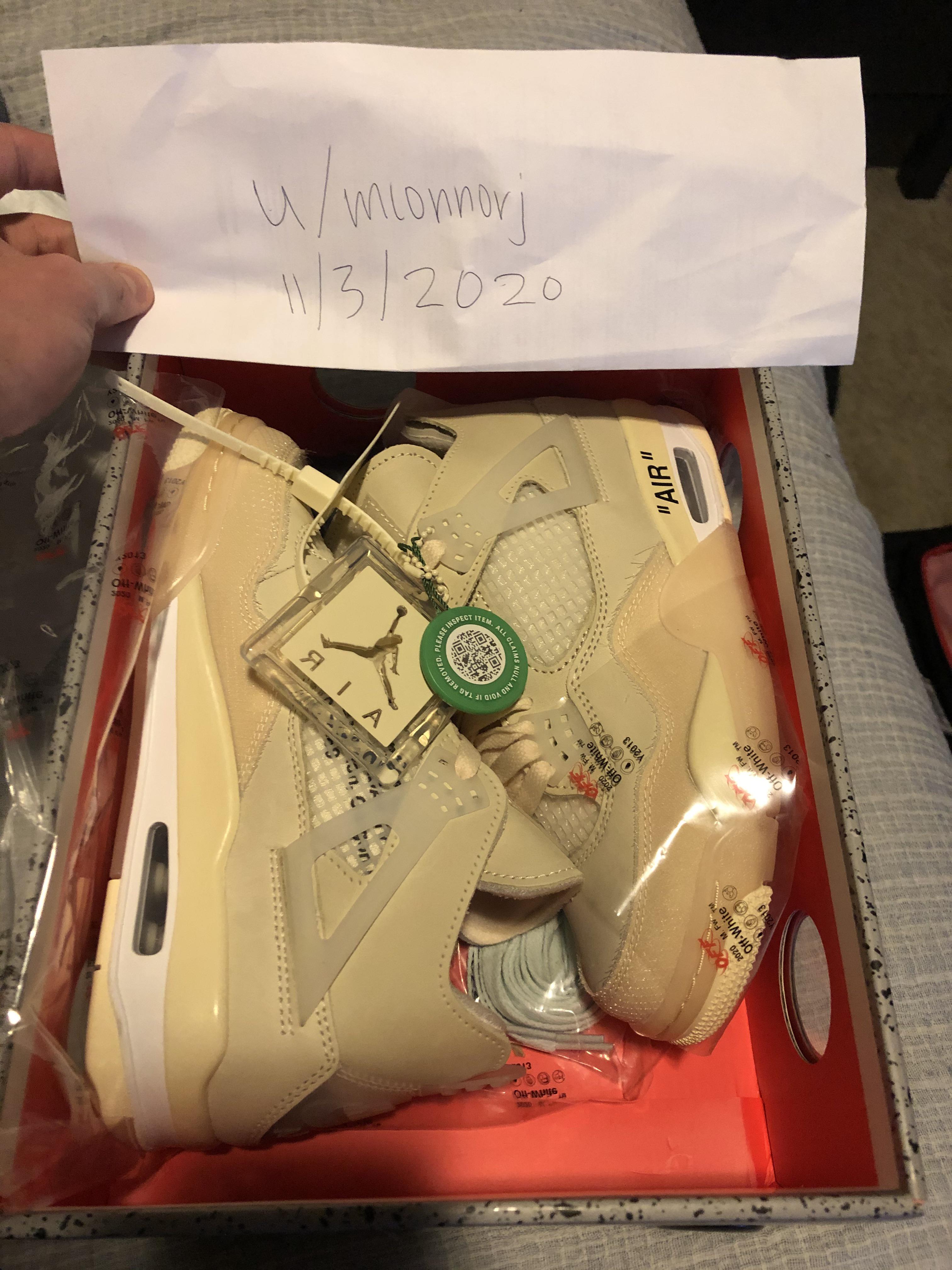 [WTT] OffWhite Jordan 4 Sail Women’s size 6.5. Stockx sent me the wrong shoes r/sneakermarket