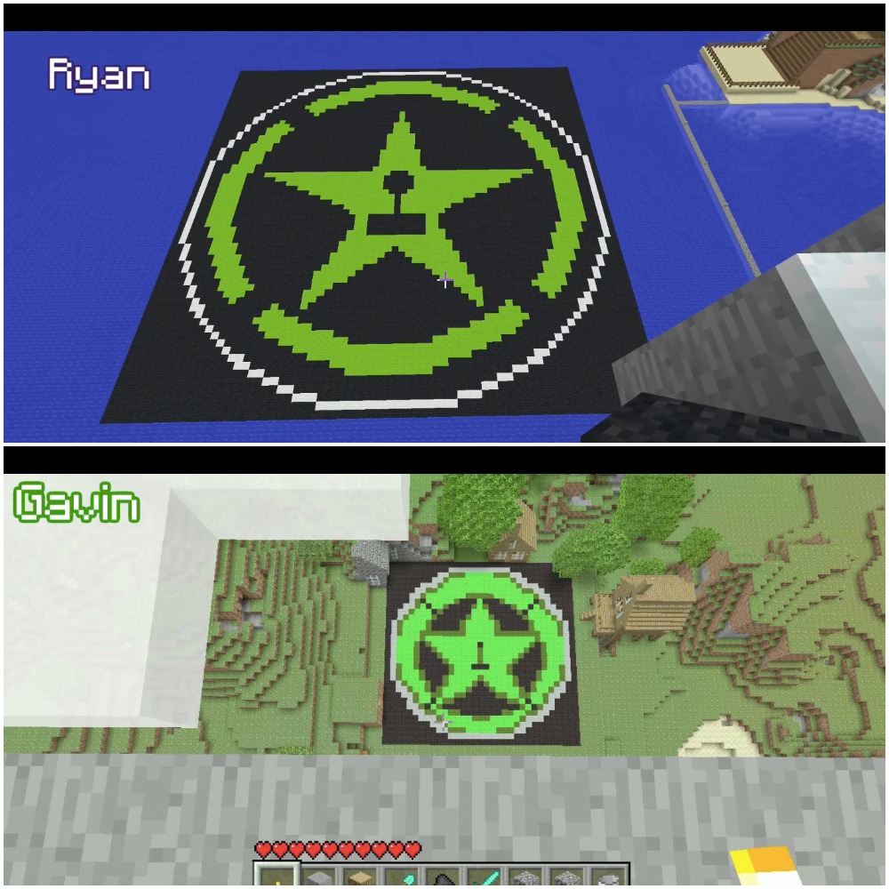 Achievement Hunter logo comparison Achievement City vs Achieve Land