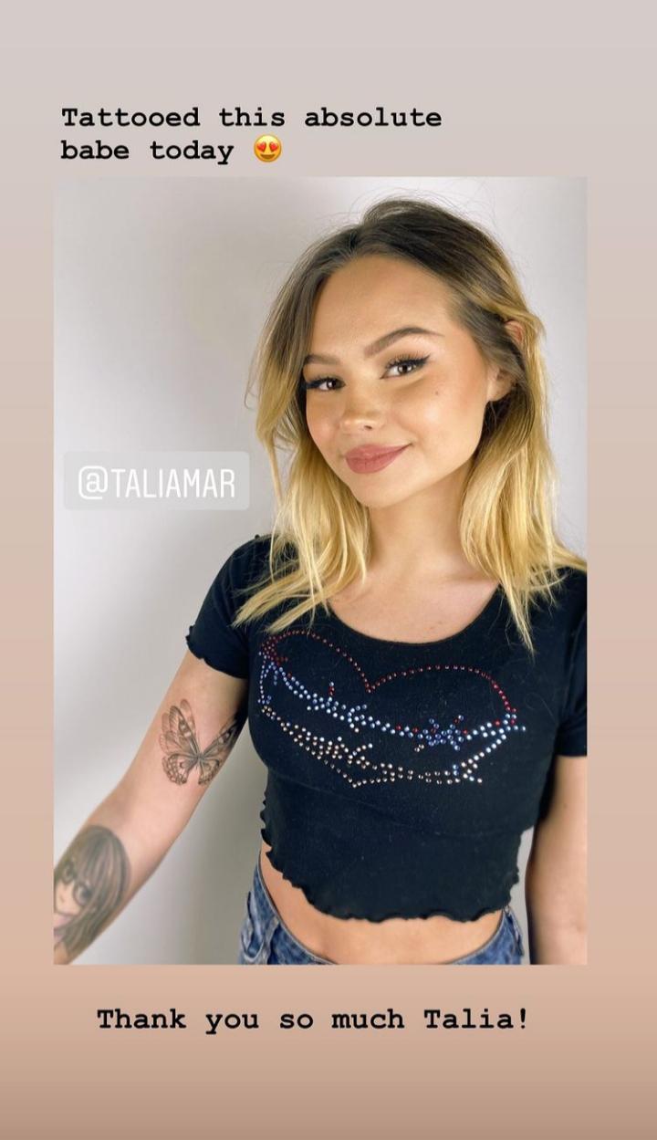 Ya girl adds another tattoo TaliaMar