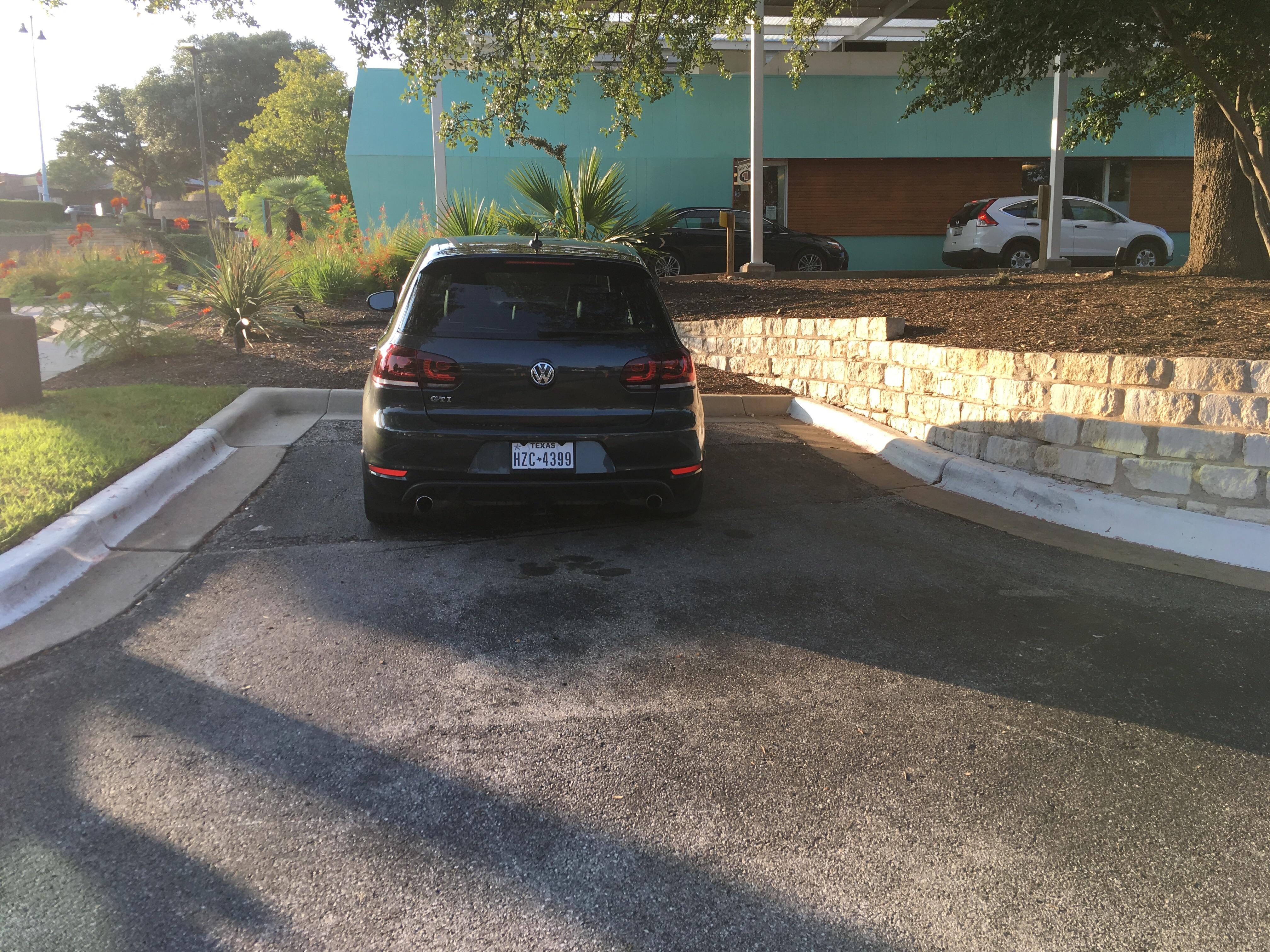 Best parking spot ever. GolfGTI