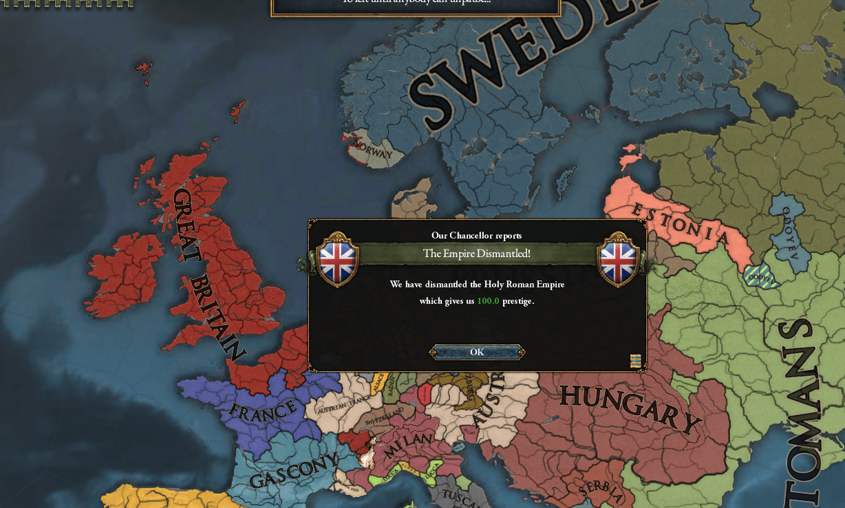 Update on my BritishRussian game HRE is gone! r/eu4