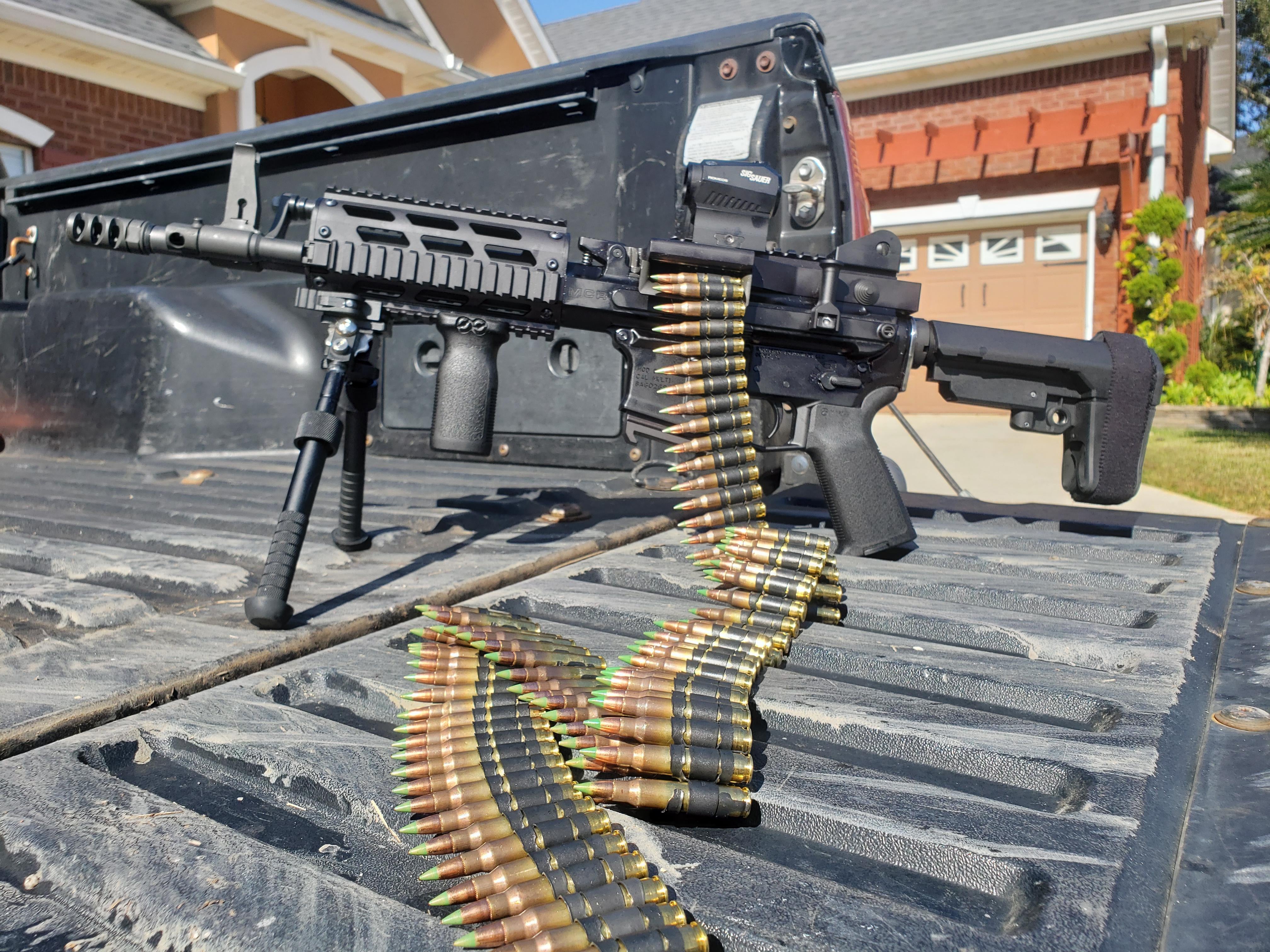 My FightLite MCR beltfed setup r/ar15