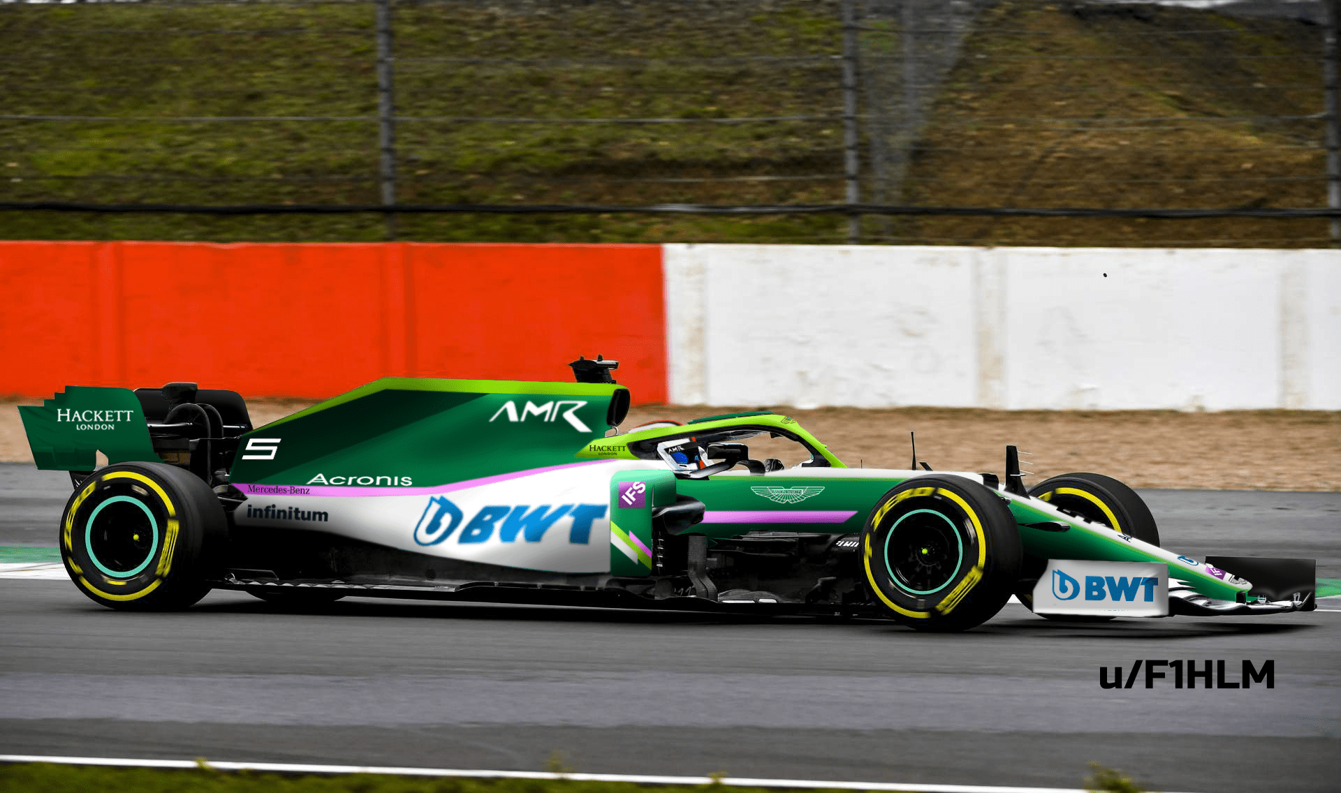 My concept of the Aston Martin livery for the next season formula1