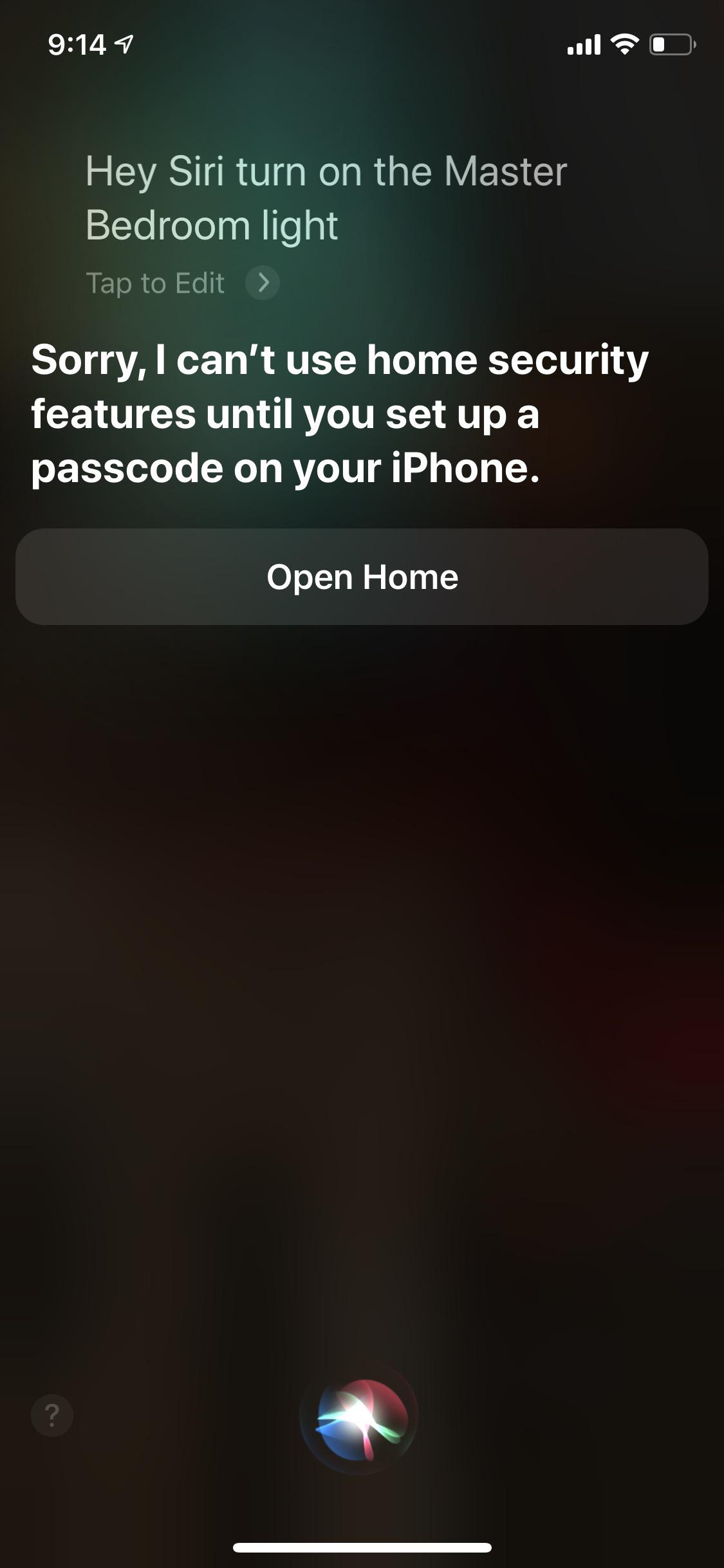 What gives? Unlock iPhone to turn off lights? Can’t figure out why. r