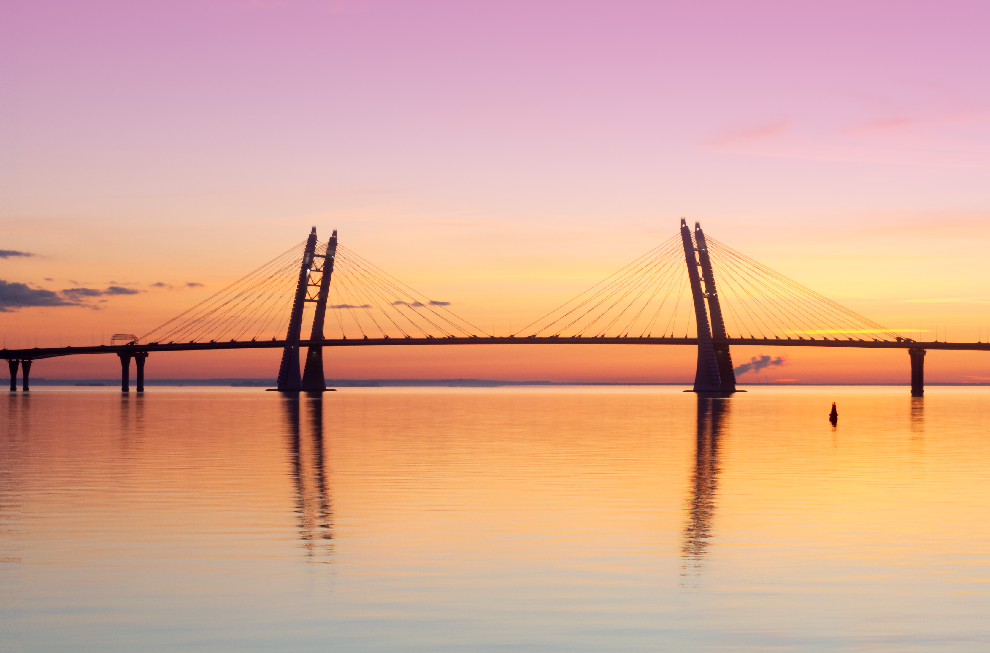 Cablesheld bridge, SaintPetersburg, Russia r/bridgeporn