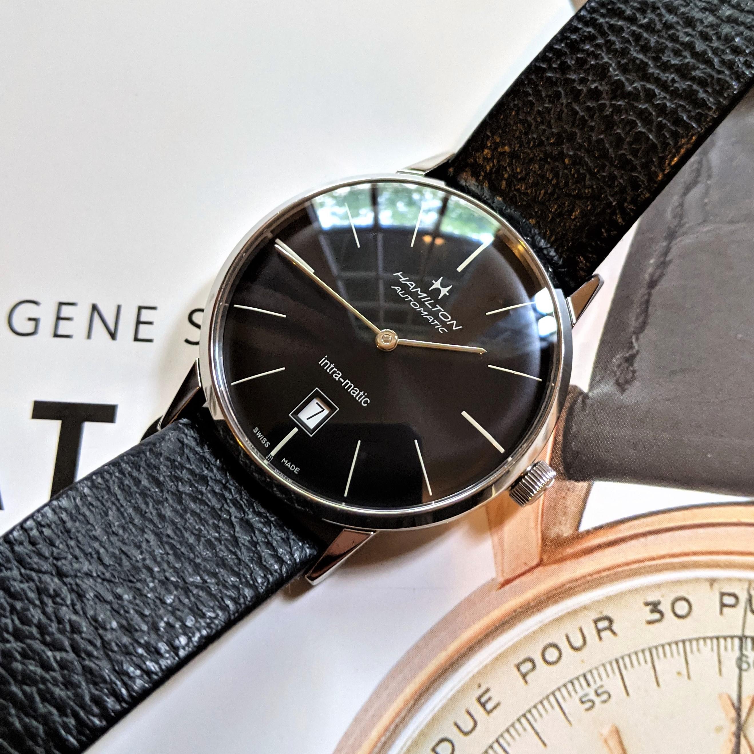 [WTS] Hamilton IntraMatic Black Dial Dress Watch H38455731 r