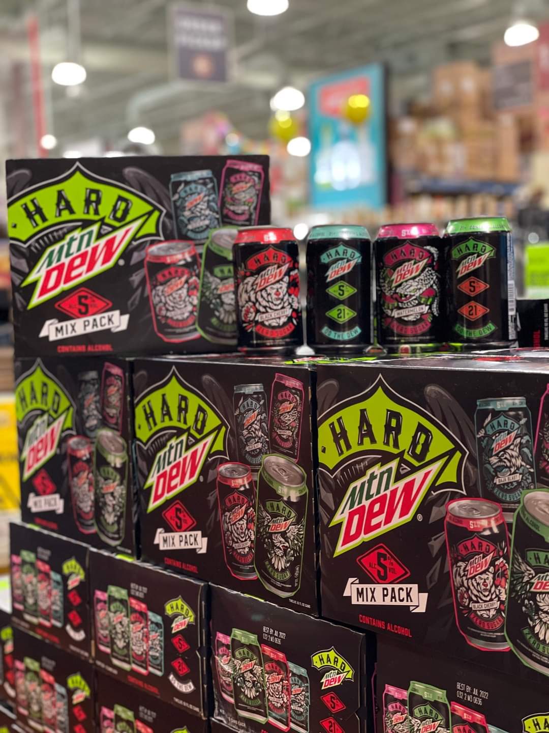 Mountain Dew mixed drinks on sale now. Looks like M'Jord's Wizarding