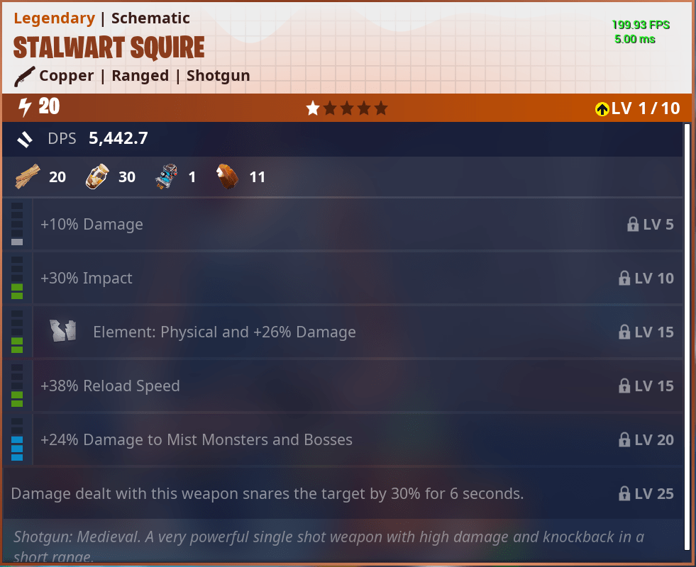 5 Stalwart Squires, exact same perks on all. r/FORTnITE