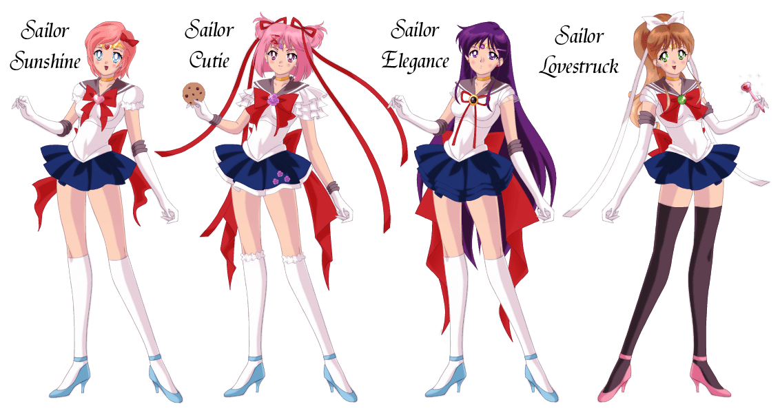 on a sailor moon kick, so i made this with a dress up game r/DDLC