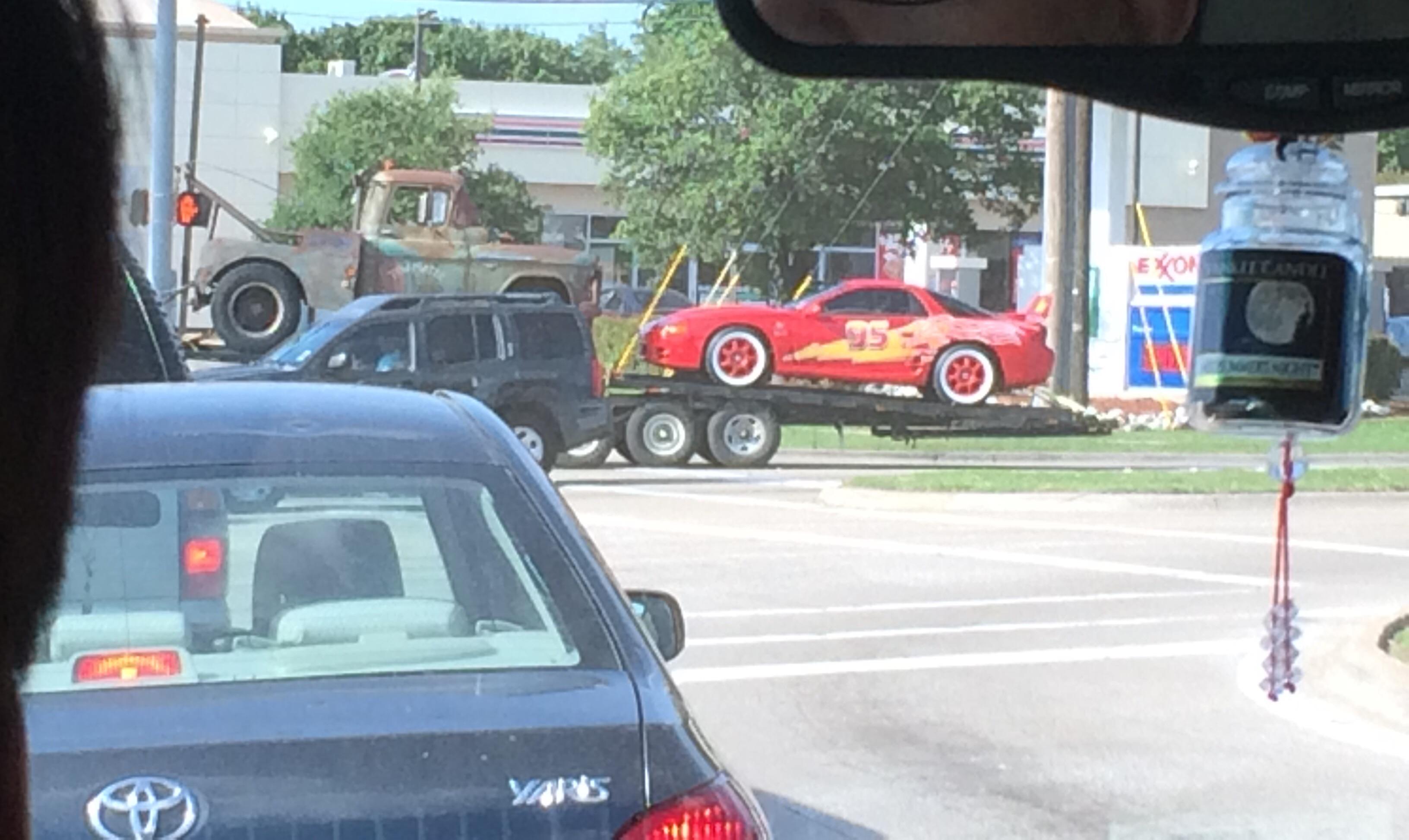 [Lightning McQueen and Mater] spotted in North Texas r/spotted