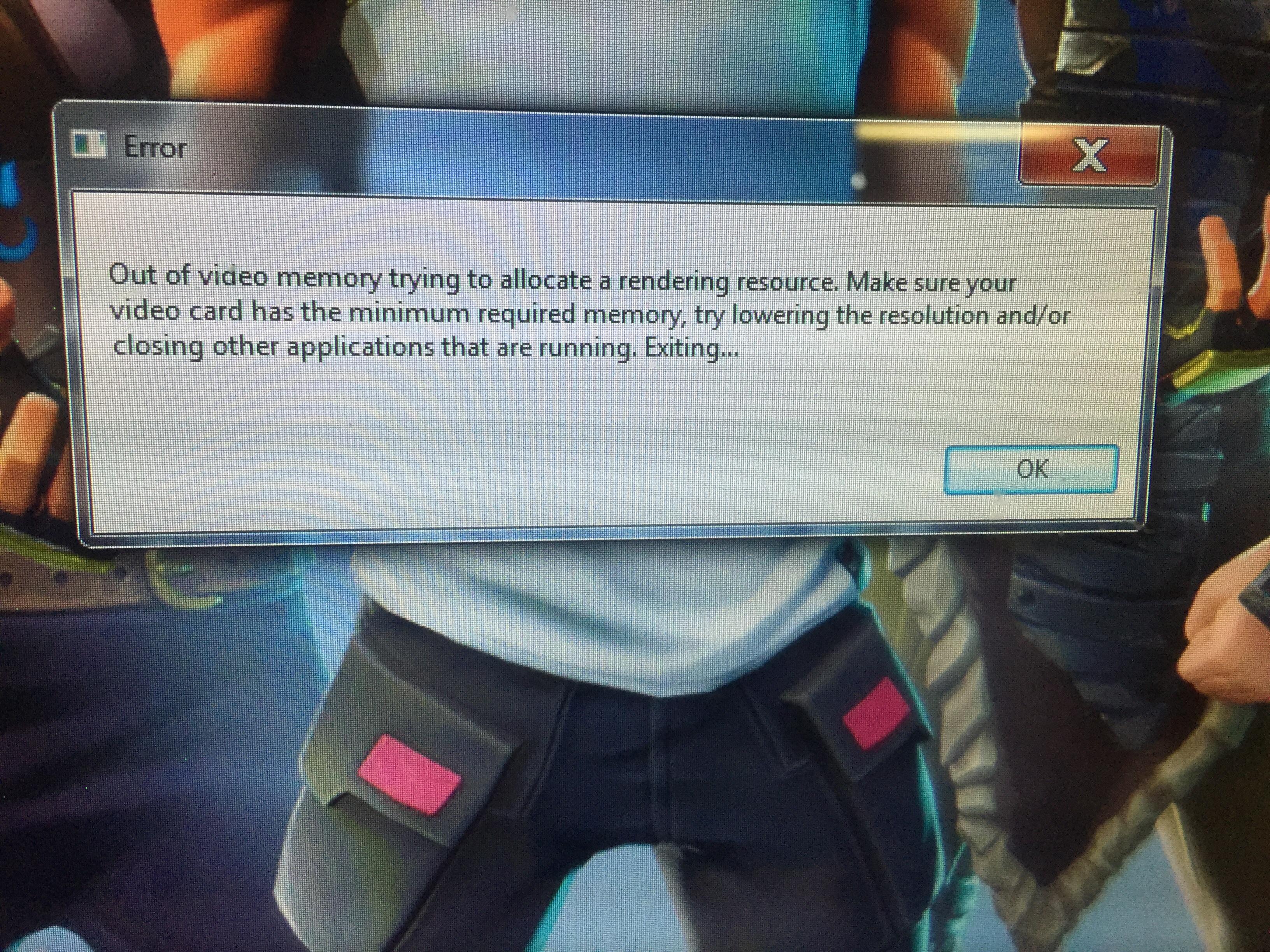 Keep getting this when I try to run Fortnite on my computer. Anything I
