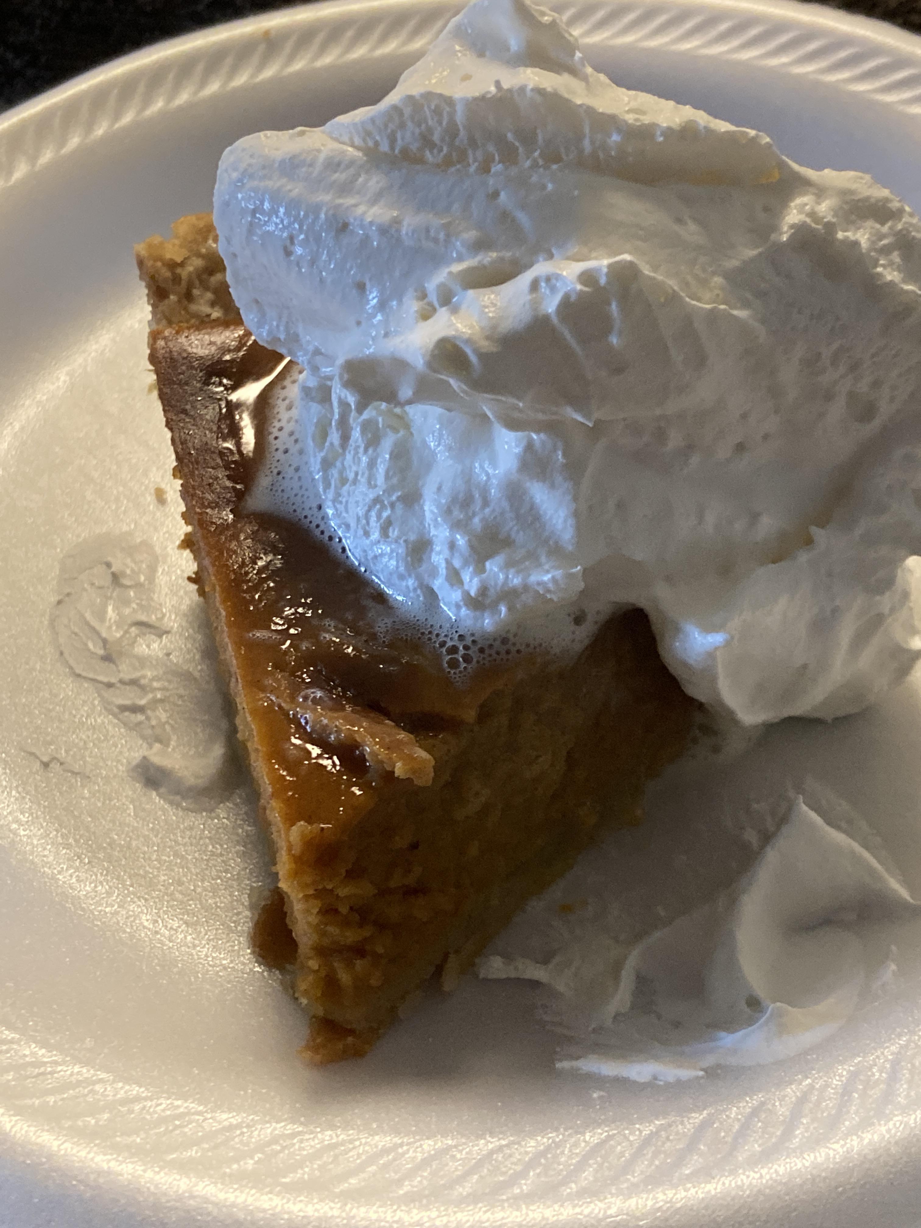 Butterscotch cinnamon pie and uh toriel u put a lil too much whip cream