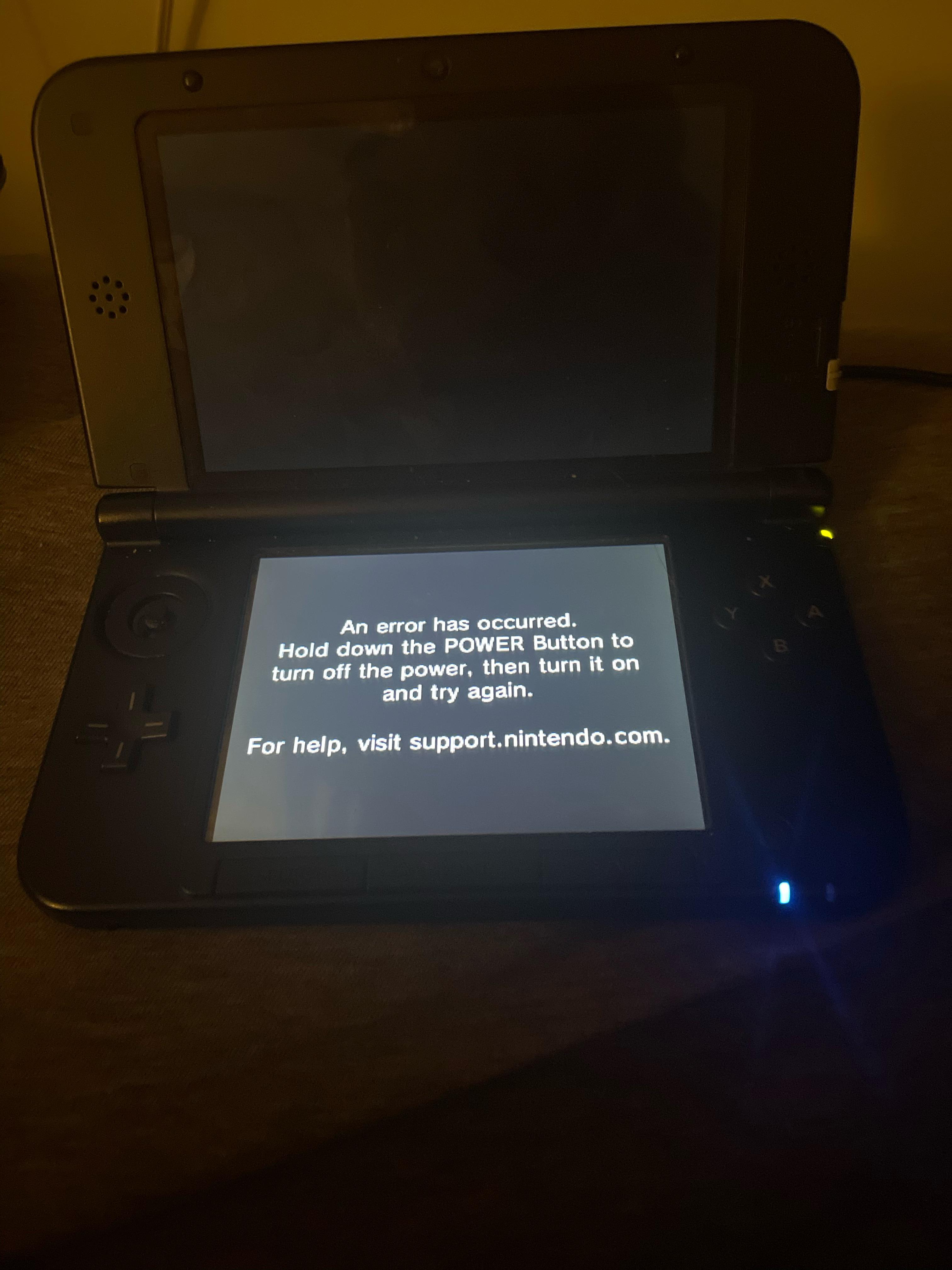 Need help, 3ds xl turns on and gets to the home menu but if i try to