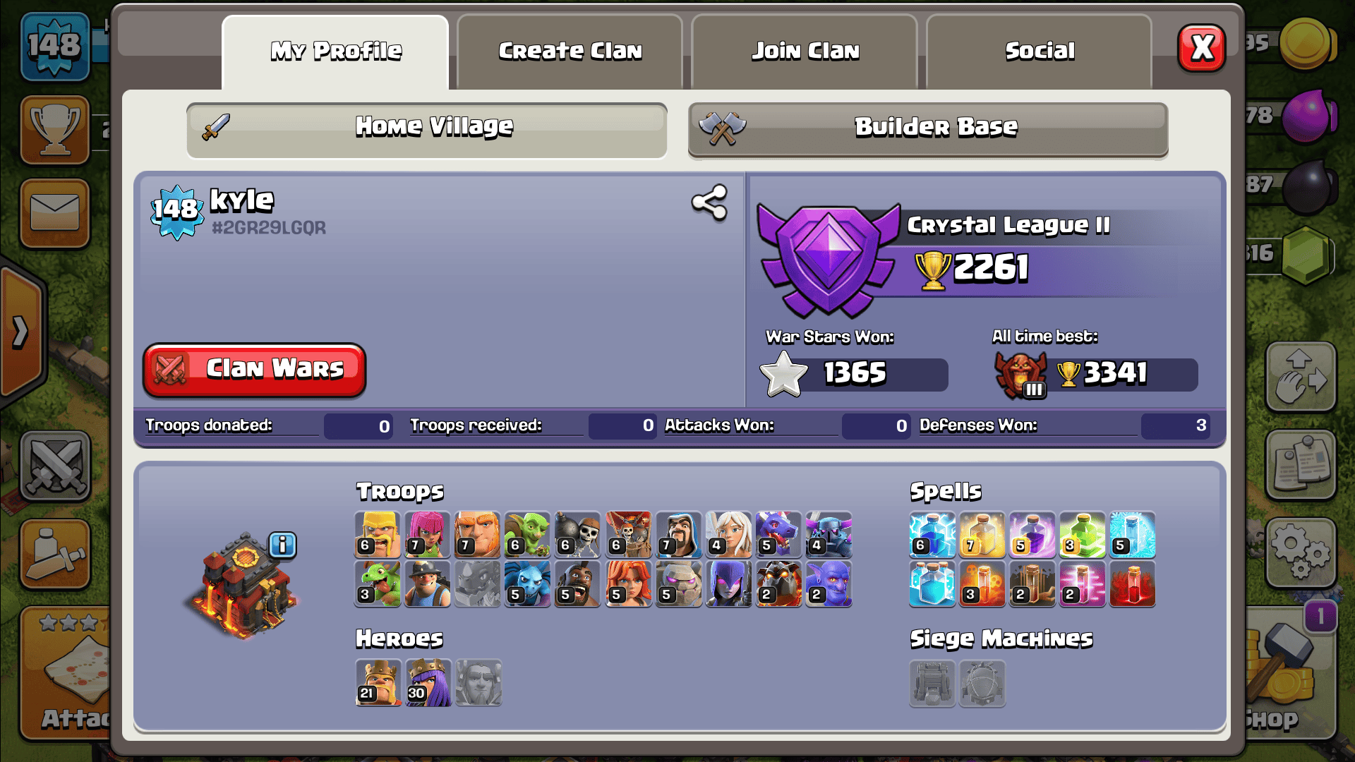 Looking to sell my th10 CoC account..name change and supercell ID