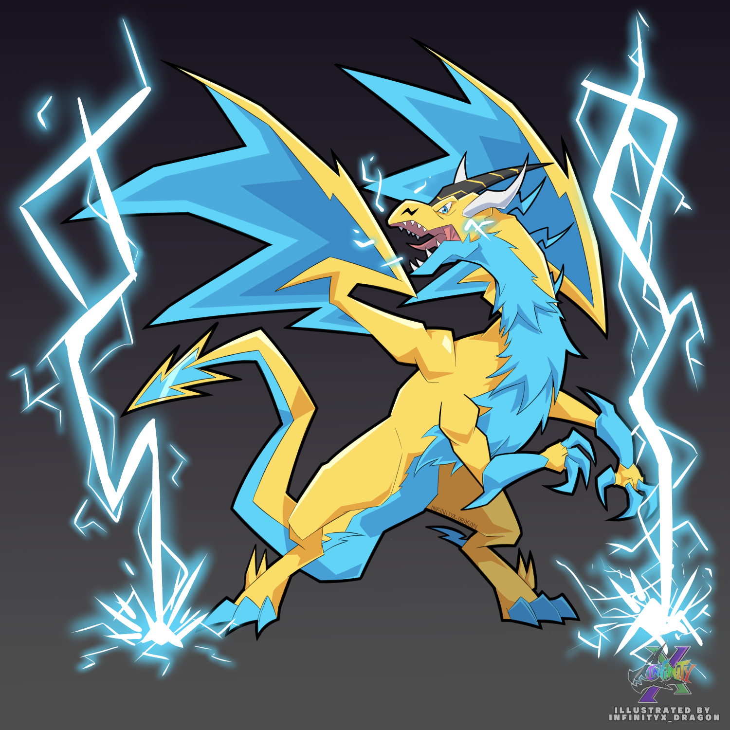 Electric Dragon by me (infinityx_dragon) r/DragonCity