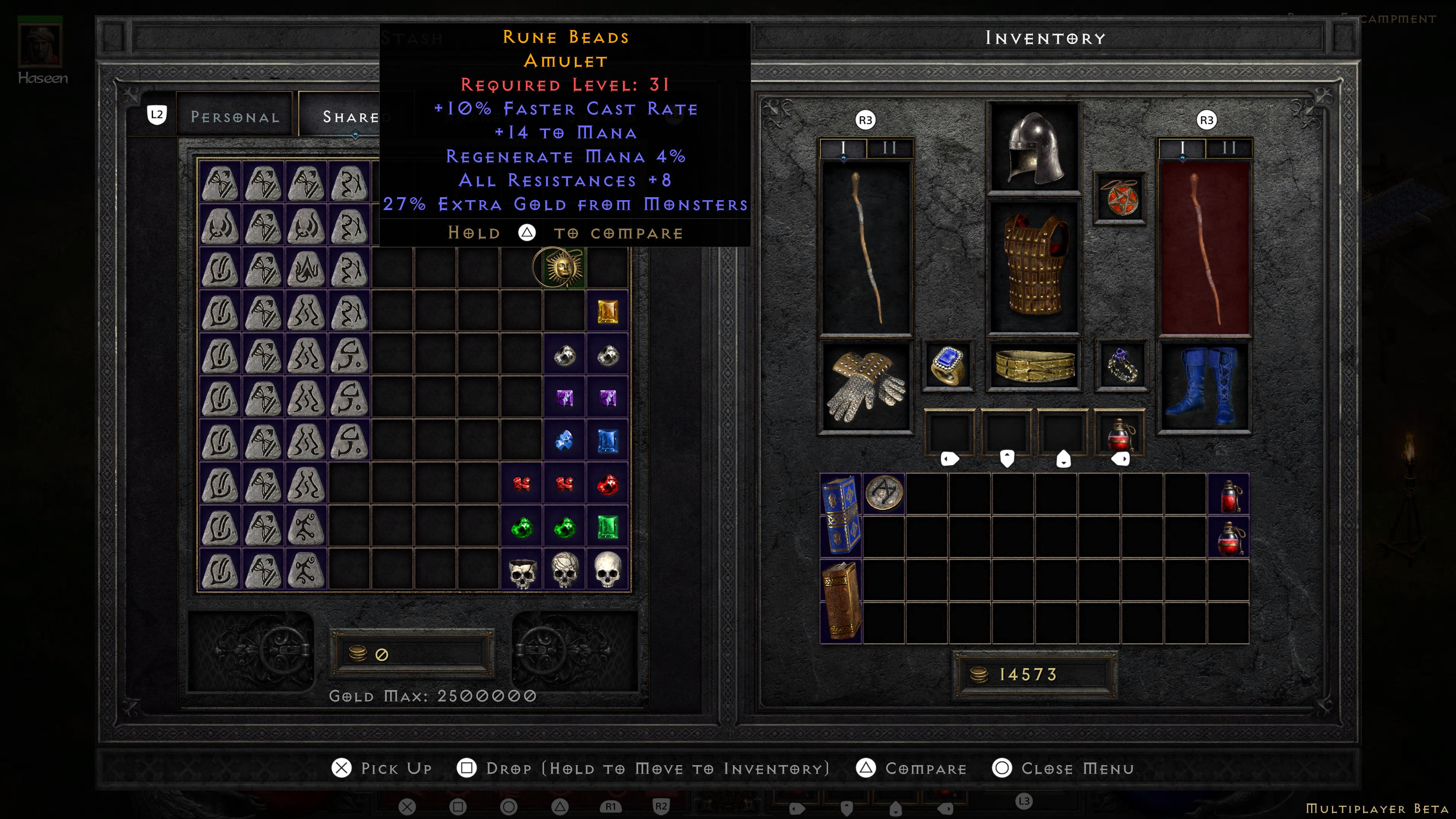 An Example of a player crafted caster amulet. r/Diablo_2_Resurrected