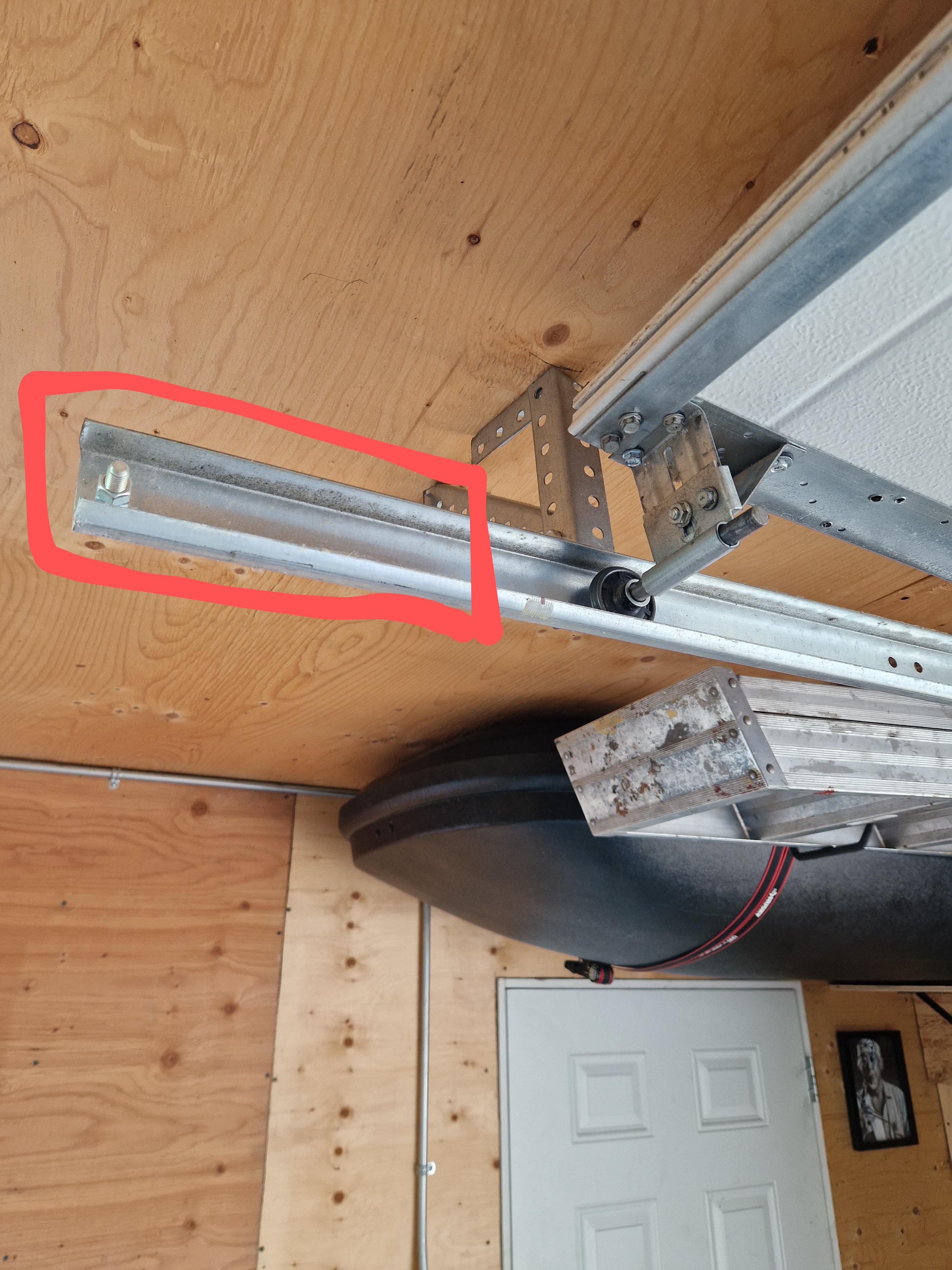 Any reason I can't cut this excess garage door rail off with my angle