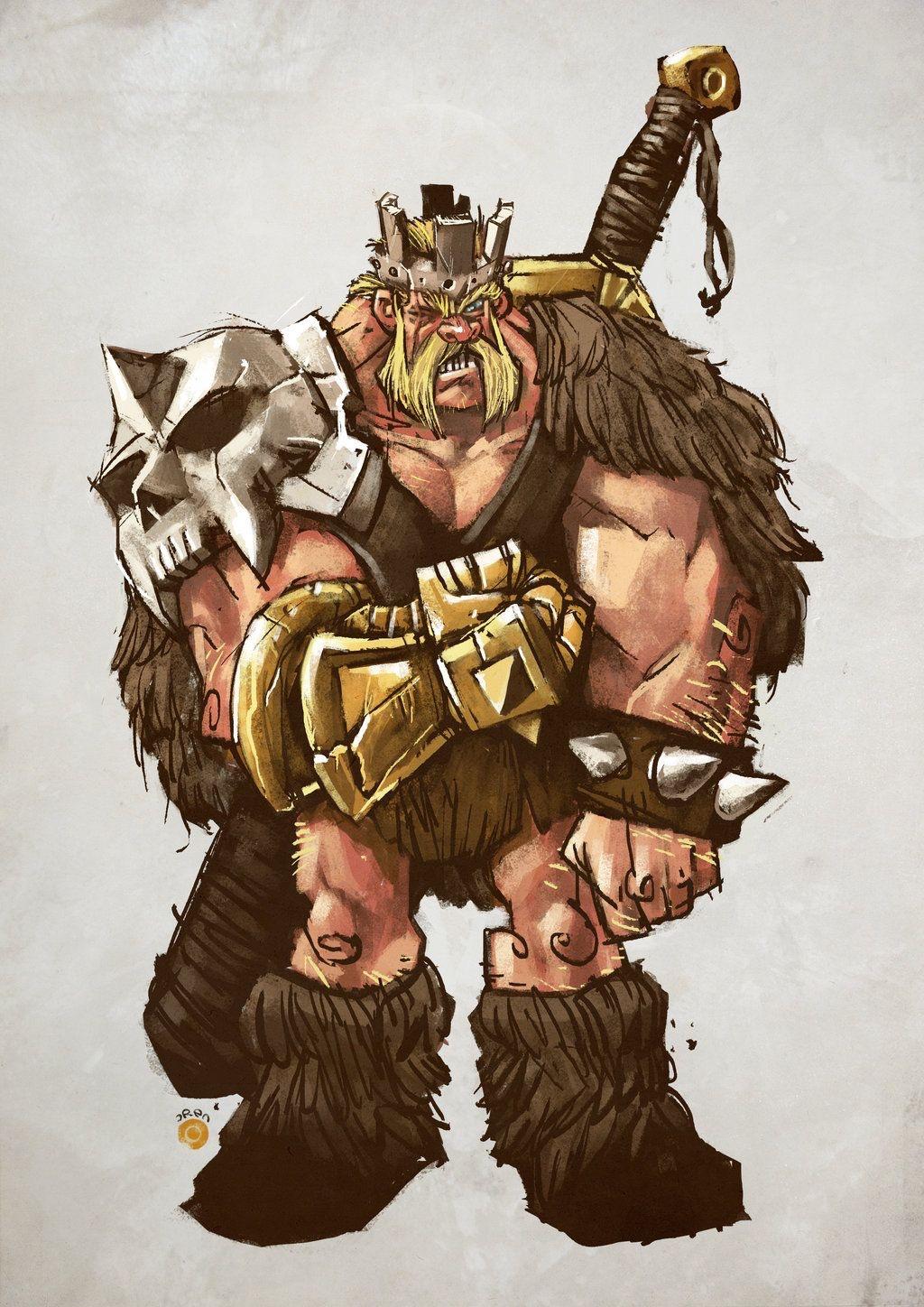 Barbarian King Drawing