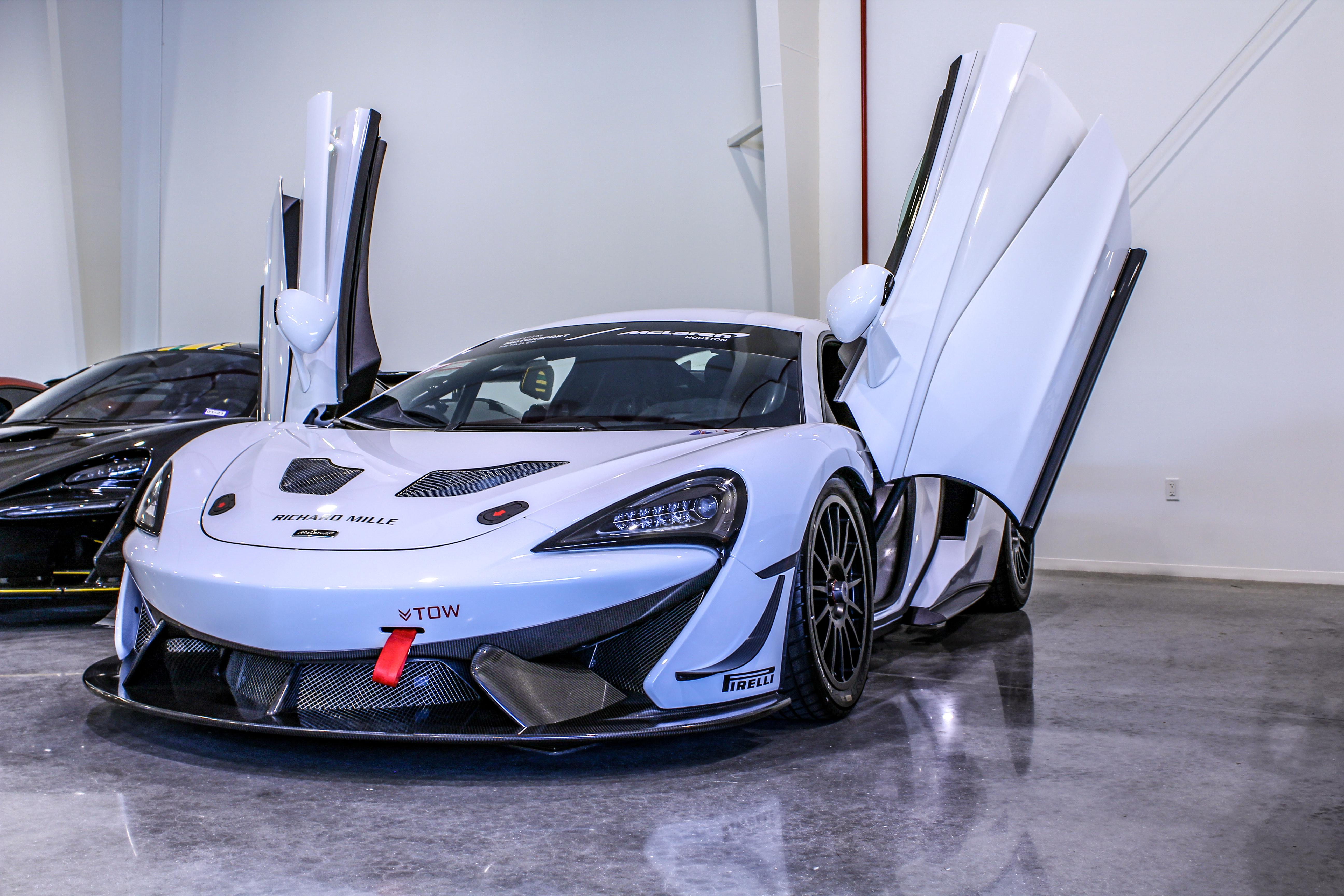 McLaren 570s GT4 in the vault at McLaren Houston r/carporn