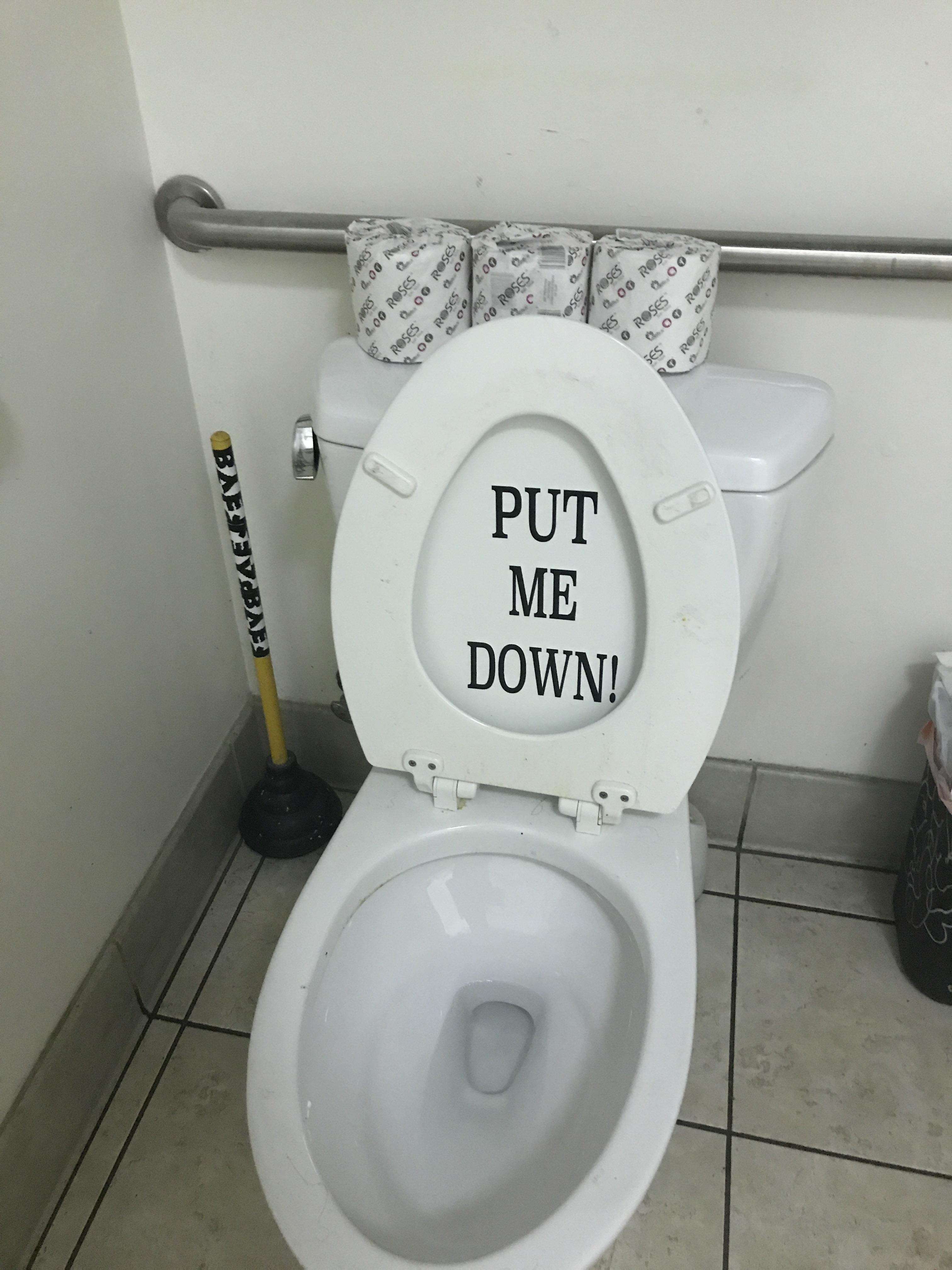 “You’re a terrible toilet! You’ll never amount to anything! Your father