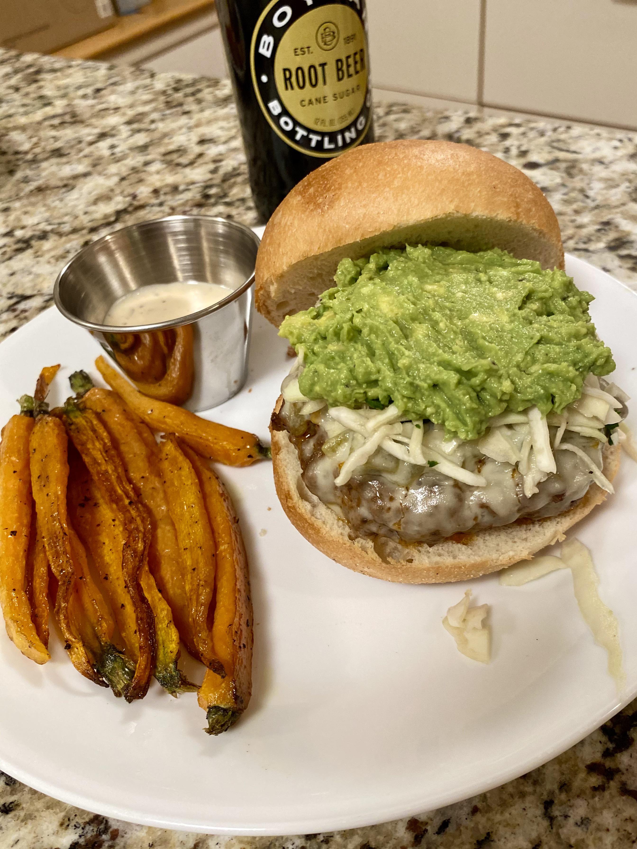 [Gobble] Hatch Green Chile Burger this one hit the spot r/mealkits