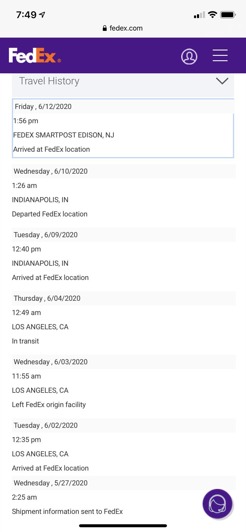 What does it mean when my shipment hasn’t moved in almost a week? The