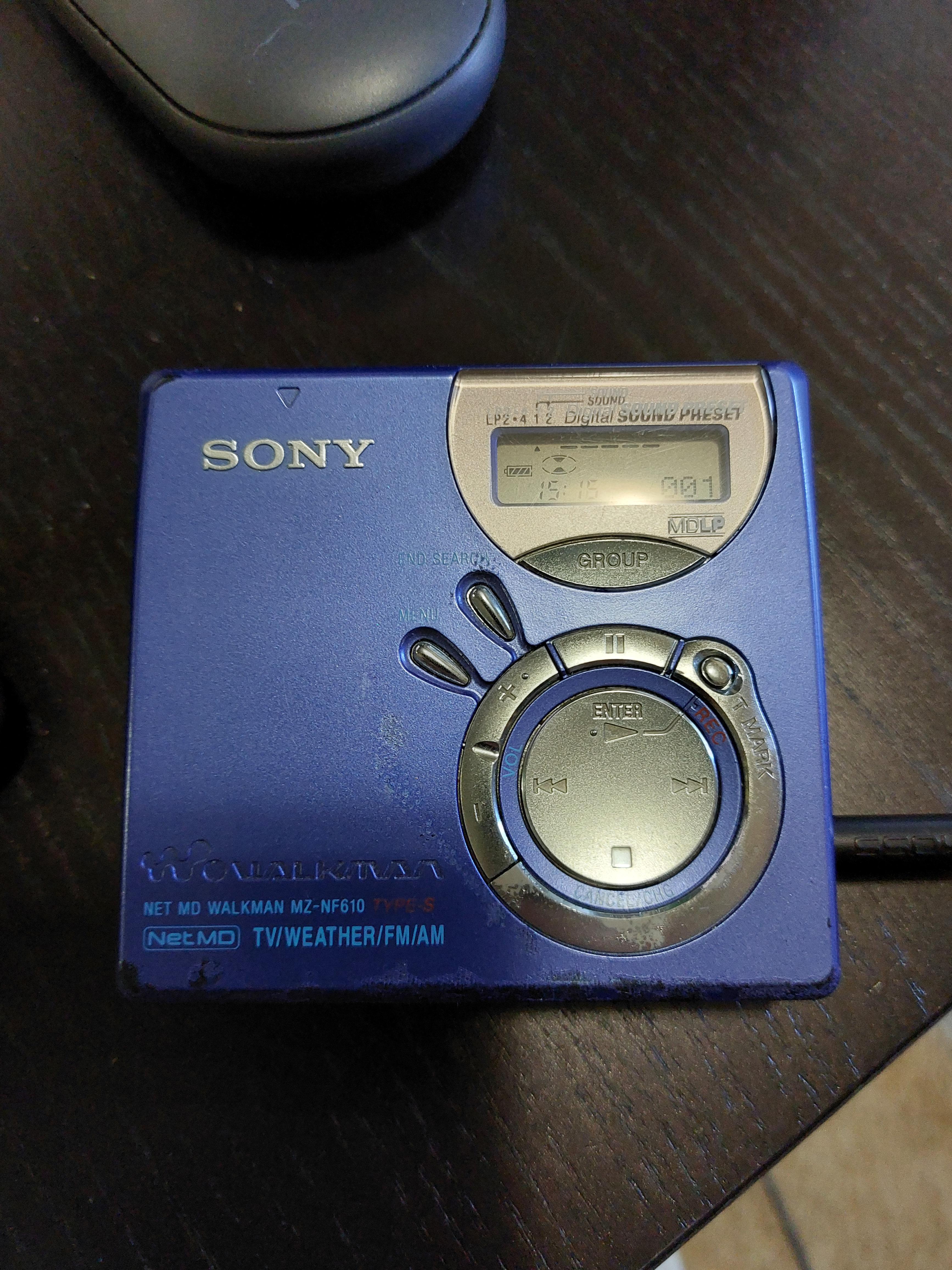 Found this on eBay... very glad to be back in the Minidisc world! r/minidisc