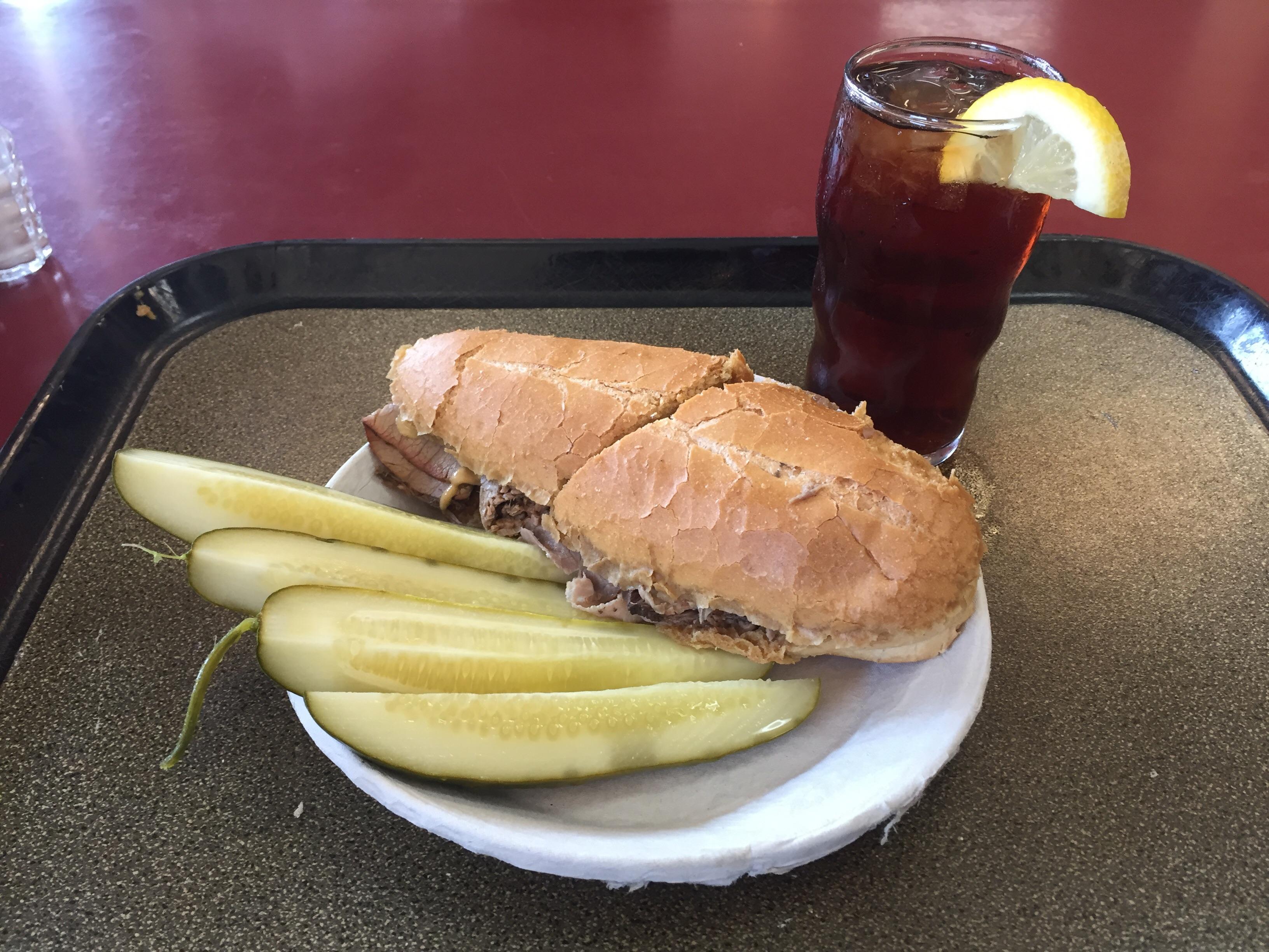 Philippe’s in Los Angeles. French dip. There are two camps for OG