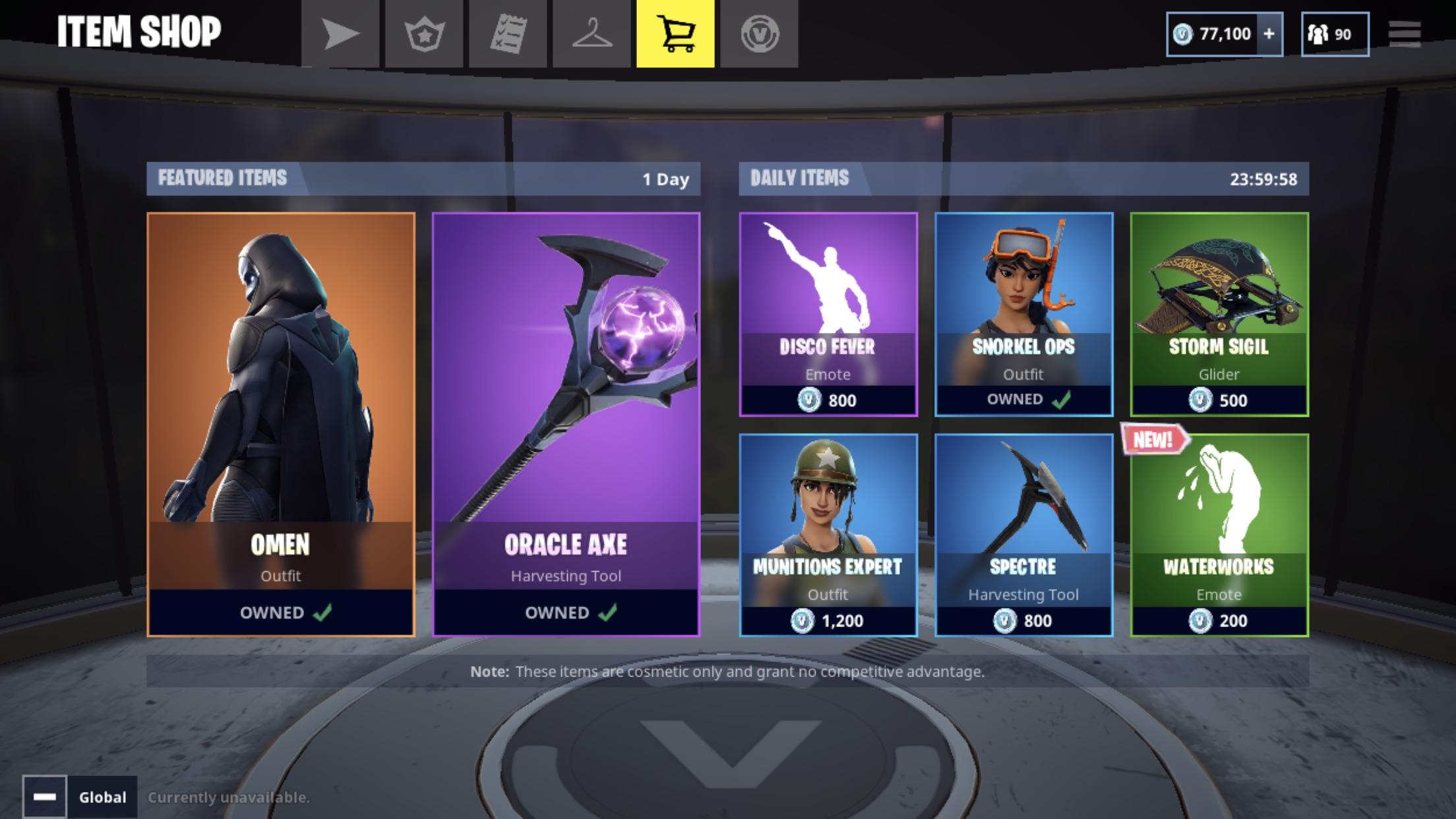 Store items 06/17/2018 r/FortNiteBR