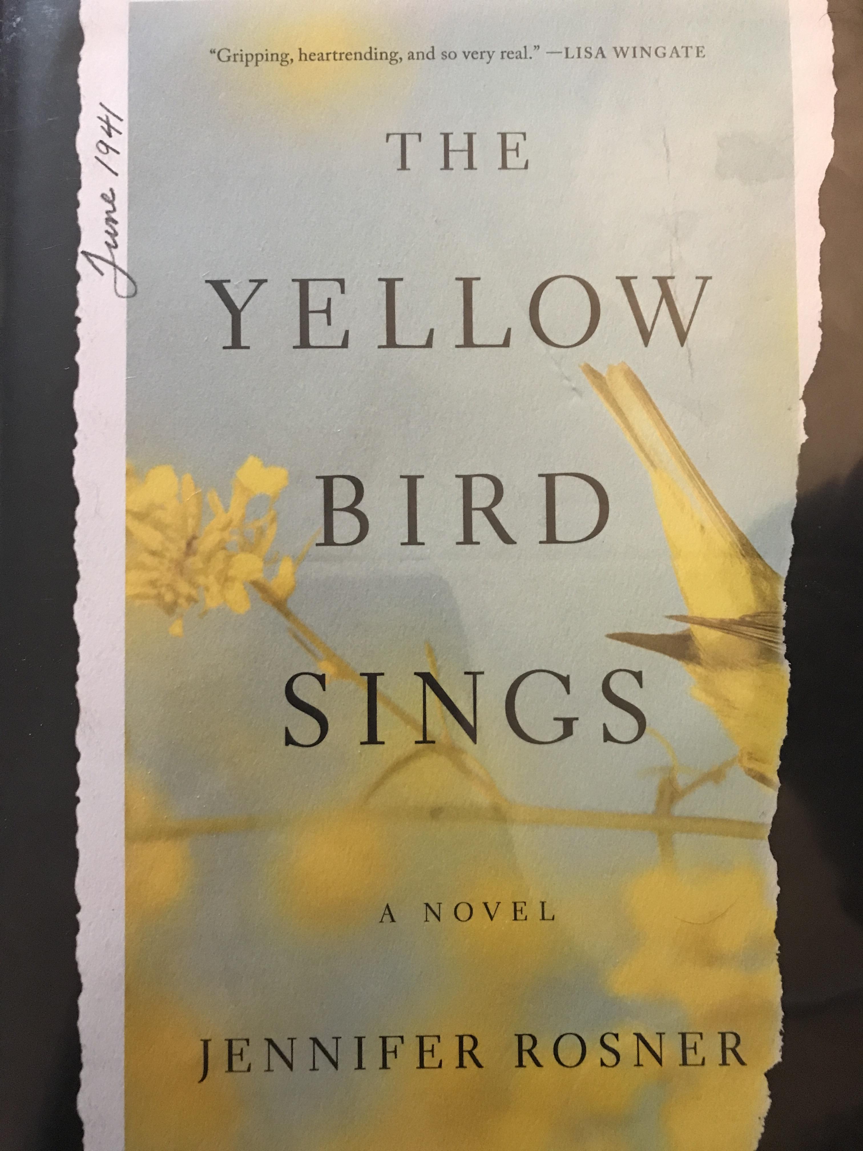 36/100 The Yellow bird sings by Jennifer Rosner r/52book