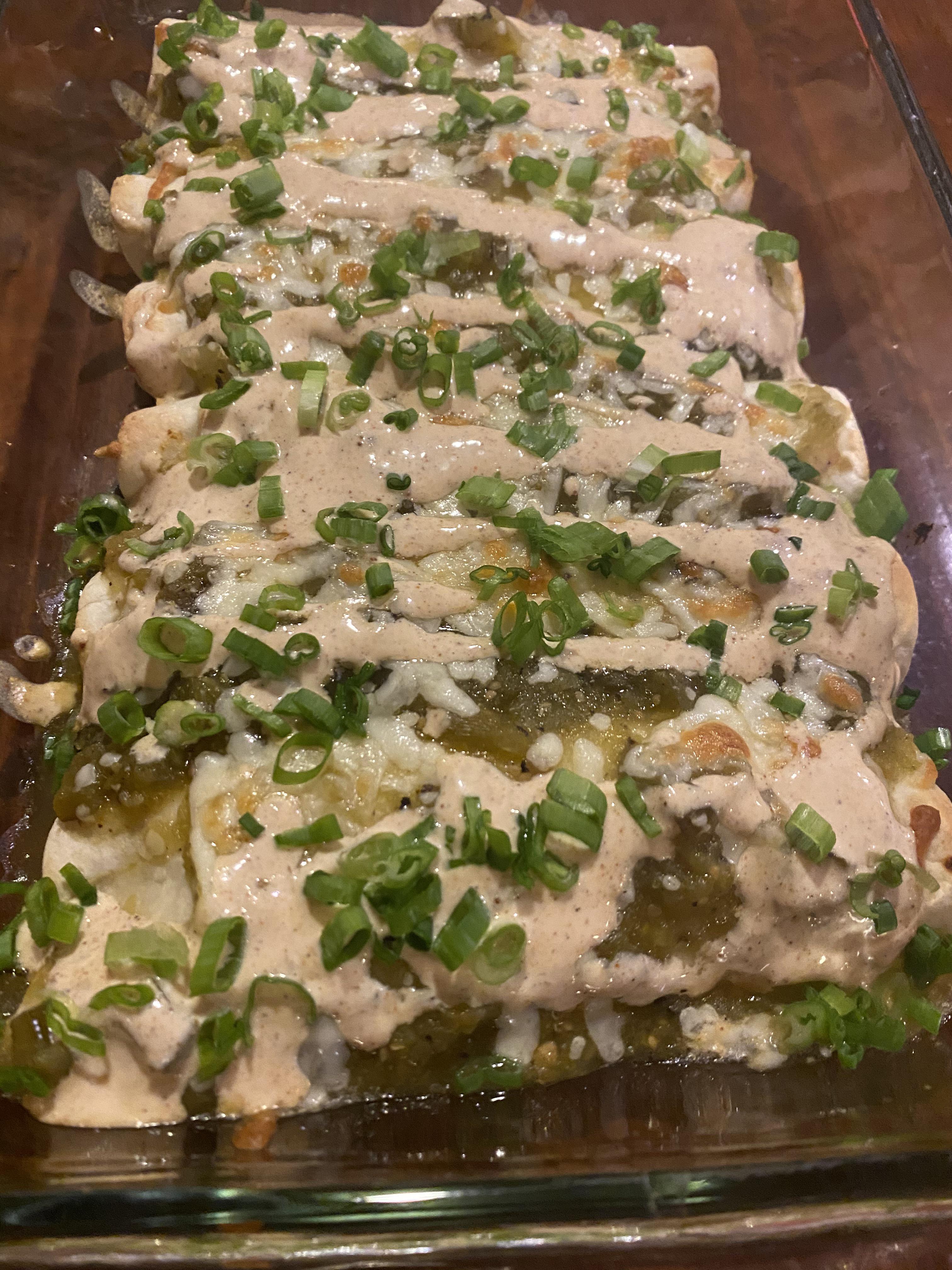 Salsa Verde Enchiladas r/hellofresh