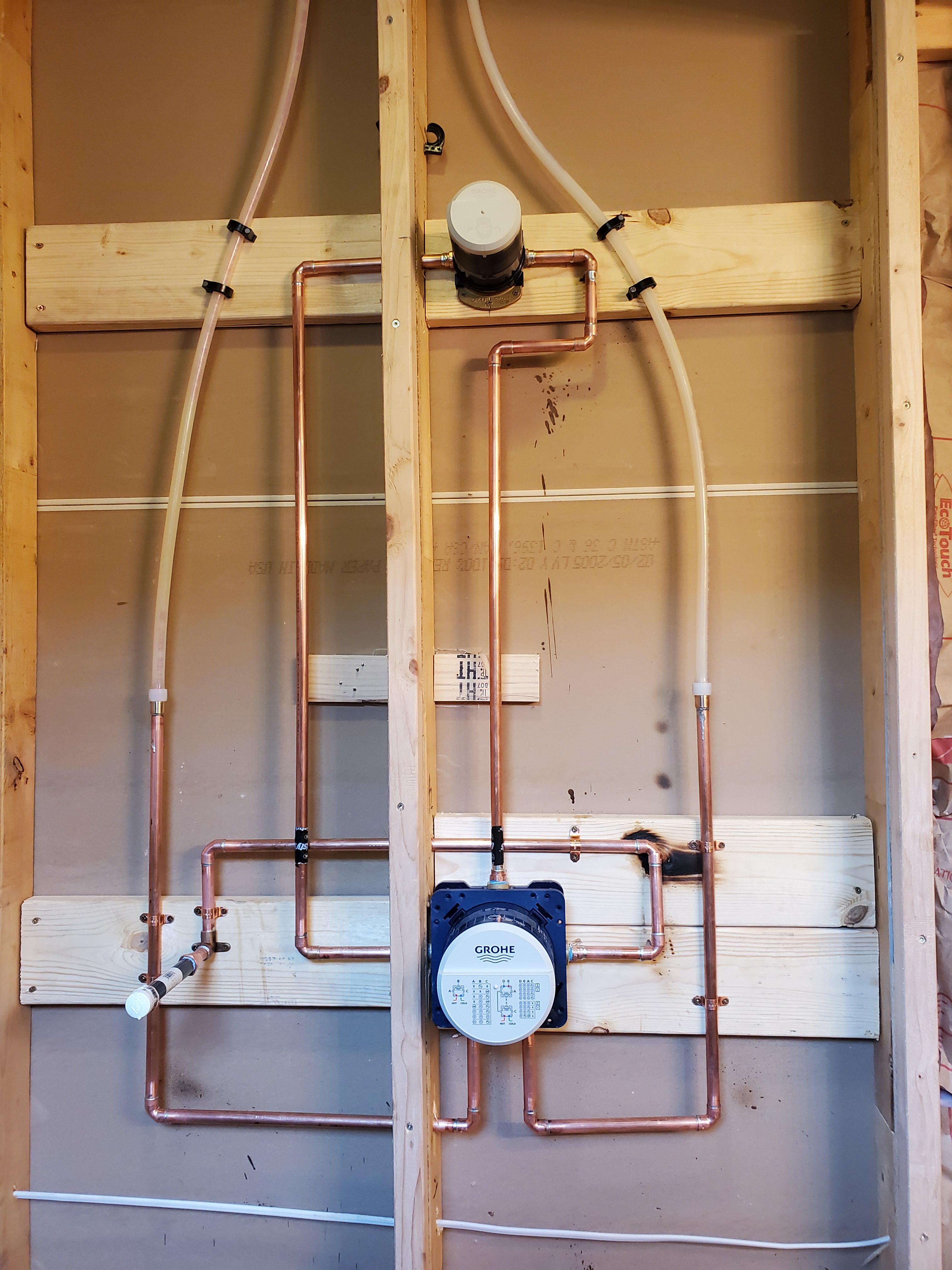 Did a shower remodel today Plumbing