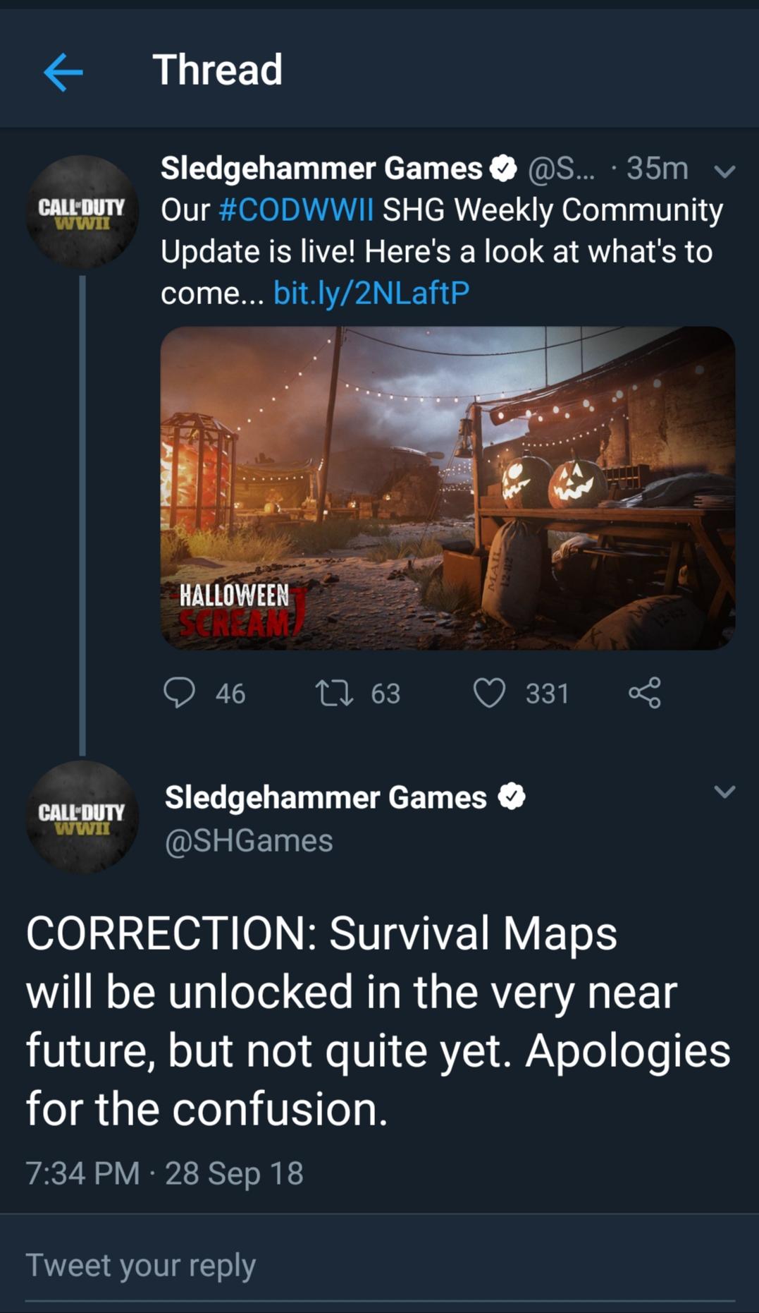[Zombies] Survival Maps will be unlocked in the very near future, but
