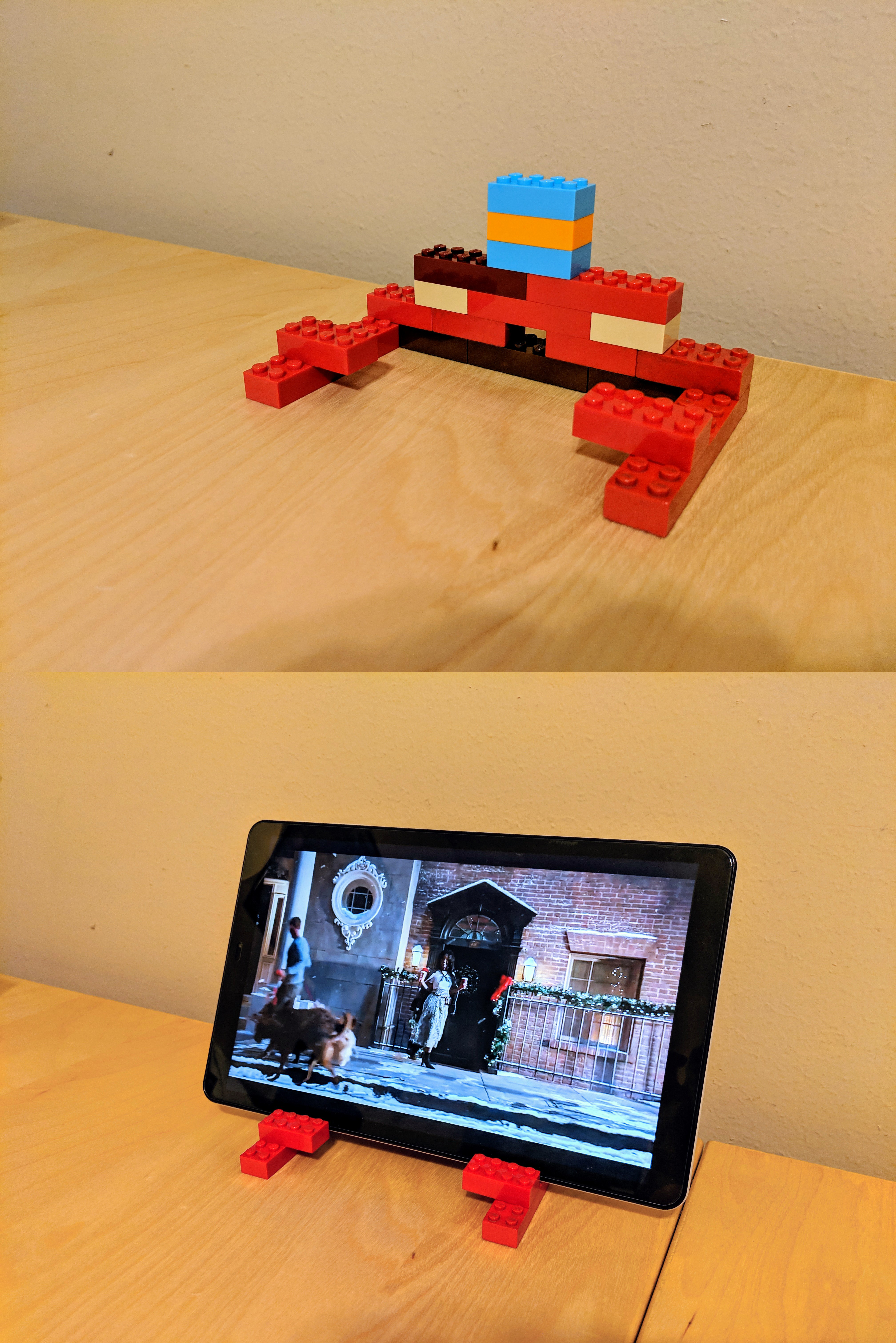 Makeshift Lego Tablet Stand r/lego