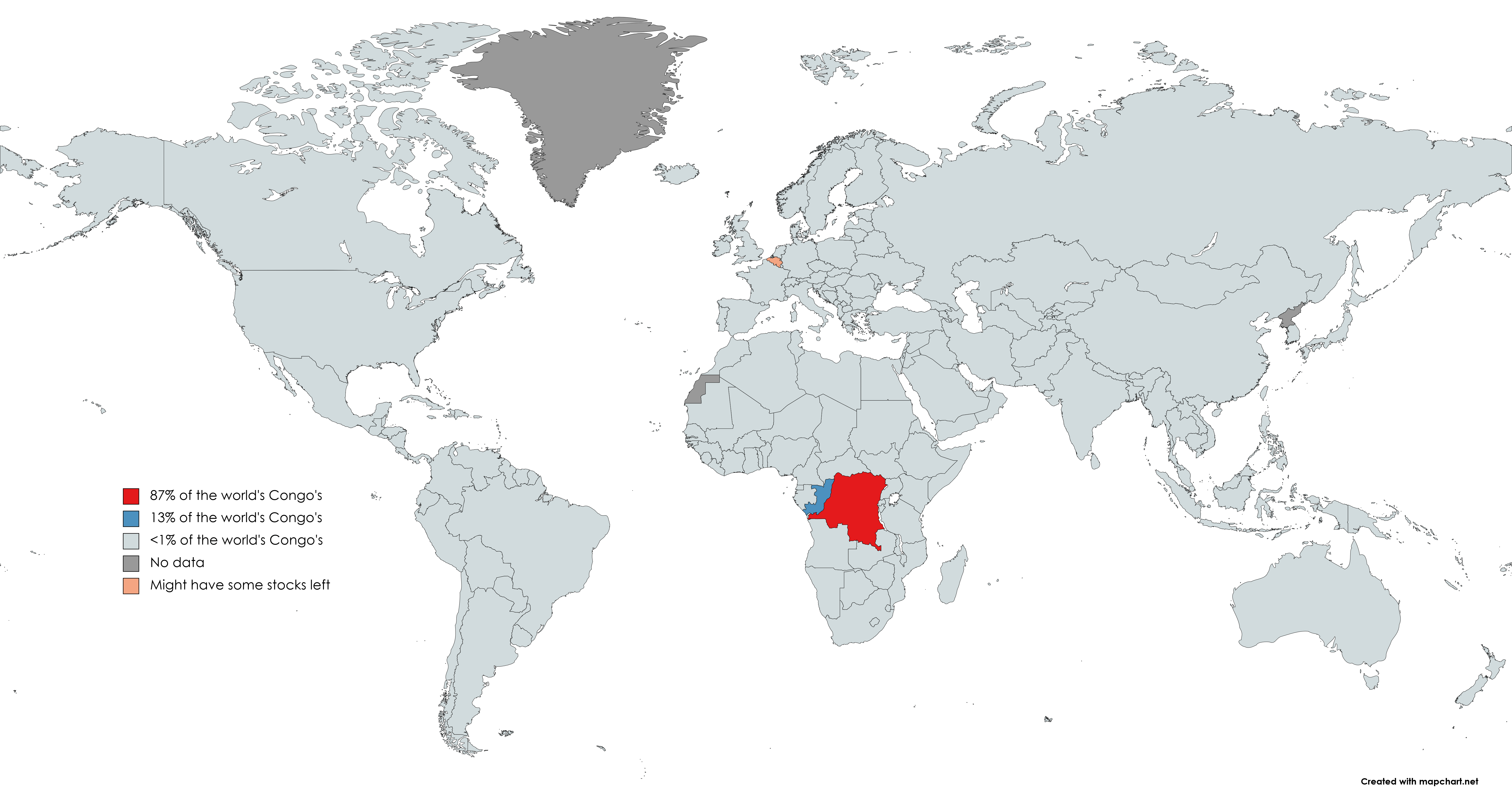 Belgian Congo World Map The unequal share of the world's Congo's mapporncirclejerk