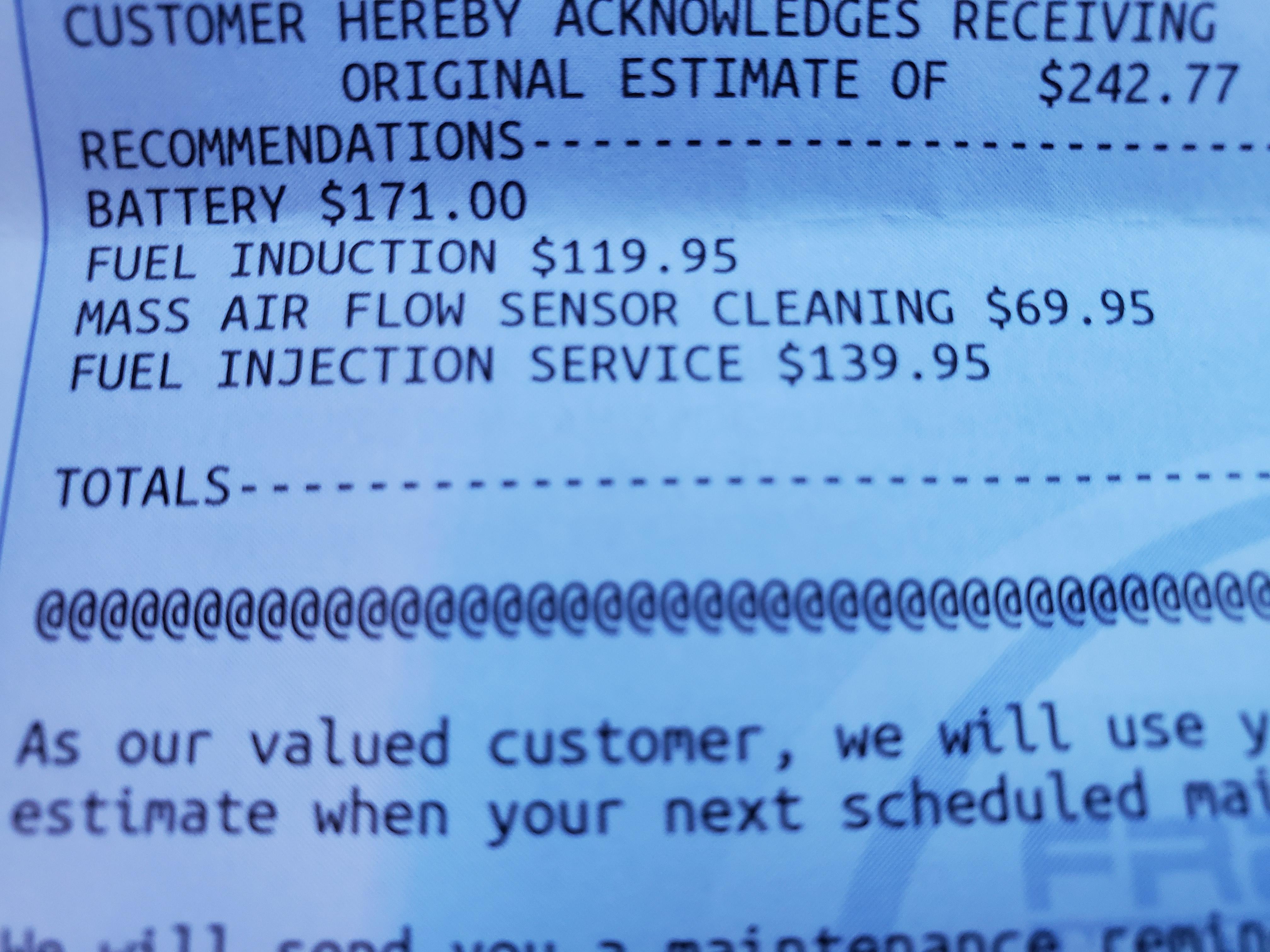 My dealer these services at my last service. My car is a 2016 Toyota Corolla with