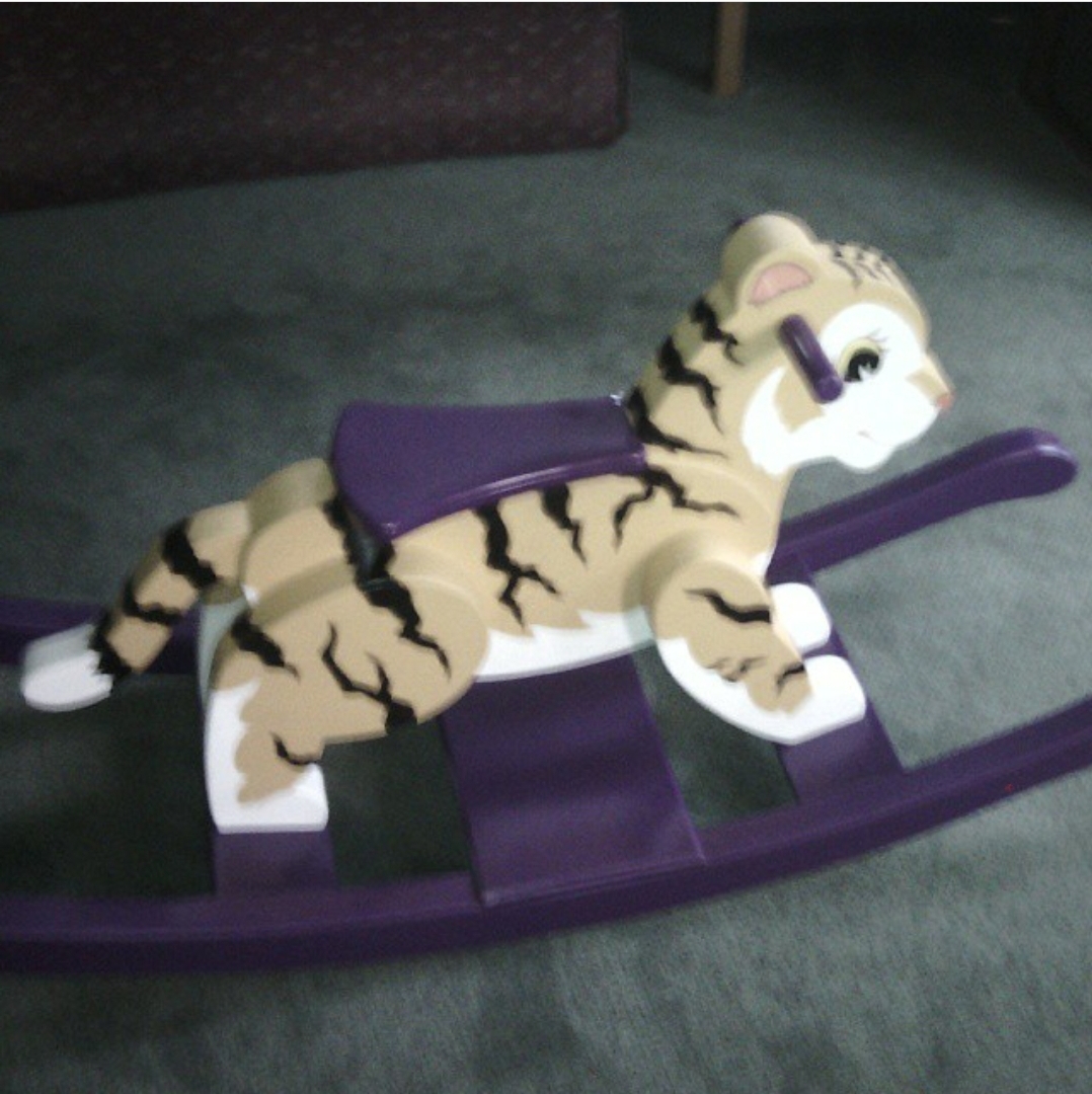 LSU rocking tiger cub made by my amazing Dad r/MyArtCreations