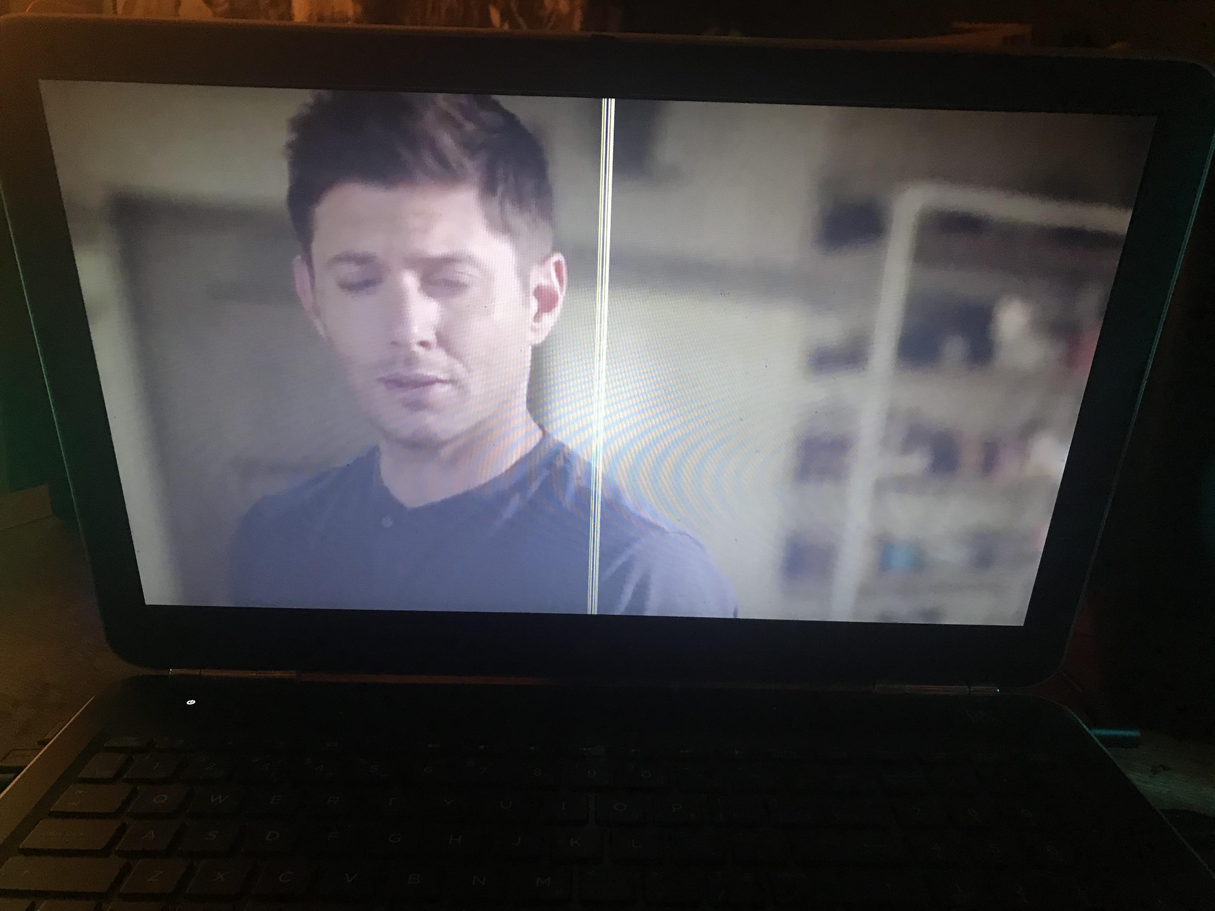 White lines right down the middle of the screen, do I need to replace