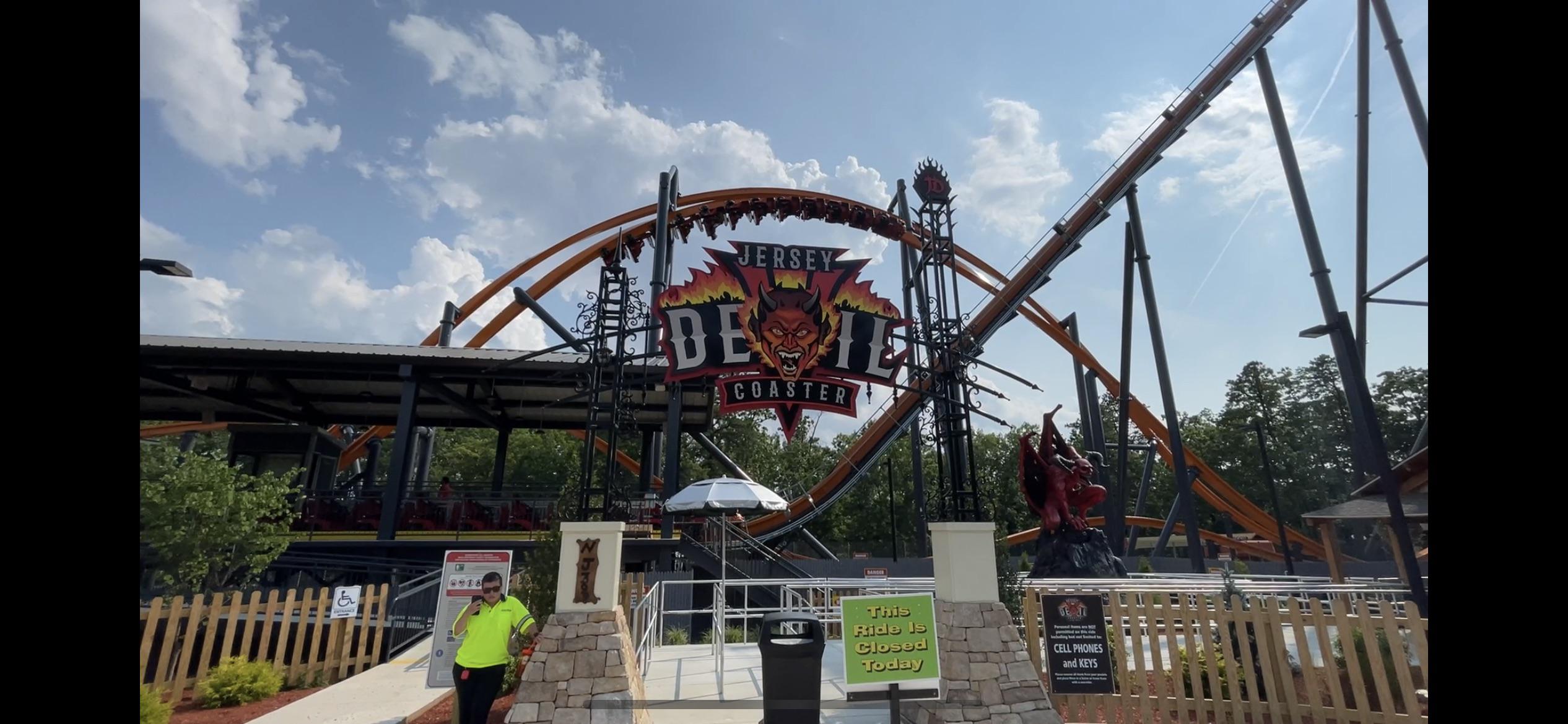 [Jersey Devil Coaster, SFGAd] is currently testing with anticipated