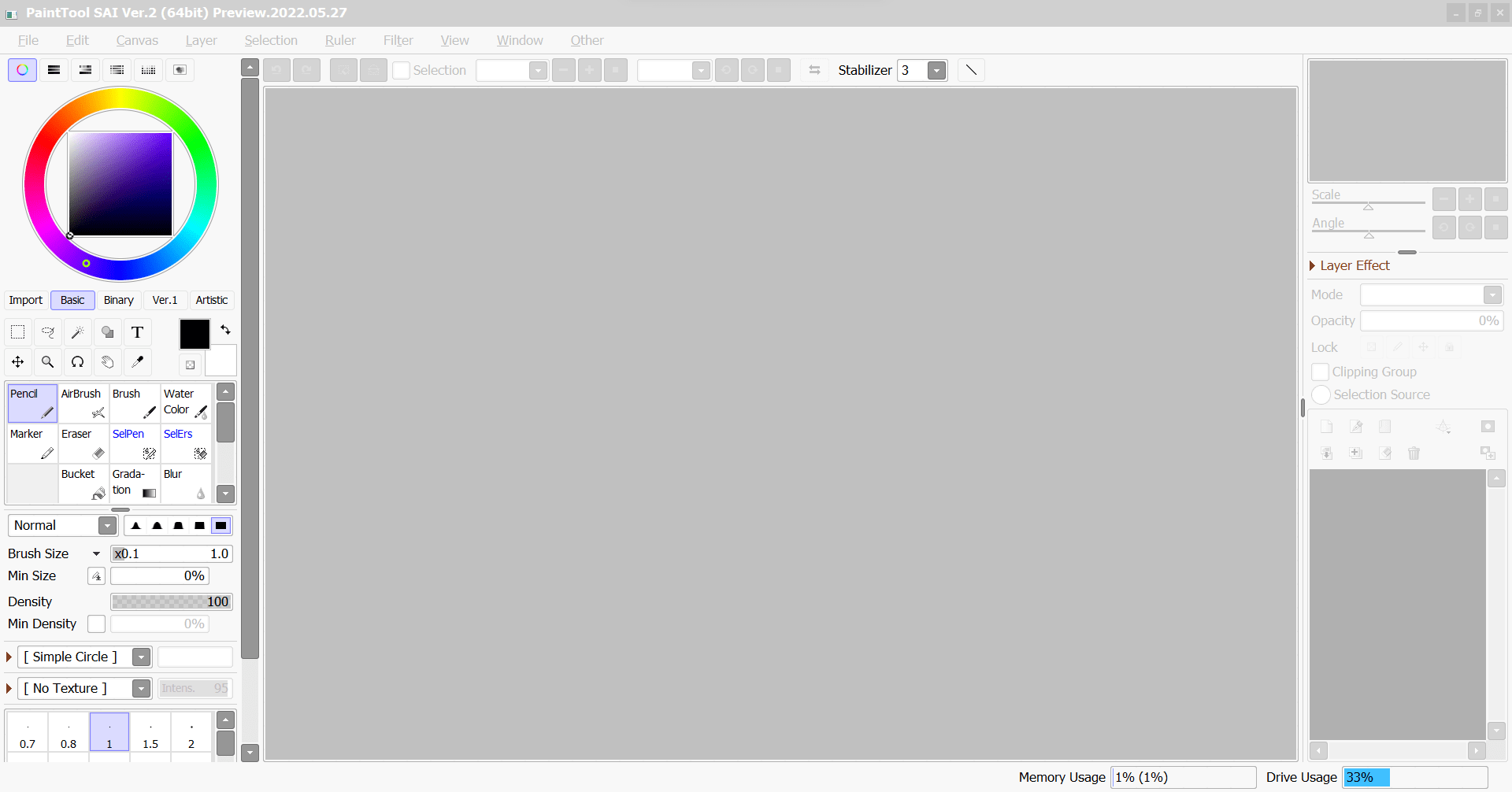 Pen pressure not working in Sai 2 PaintToolSAI