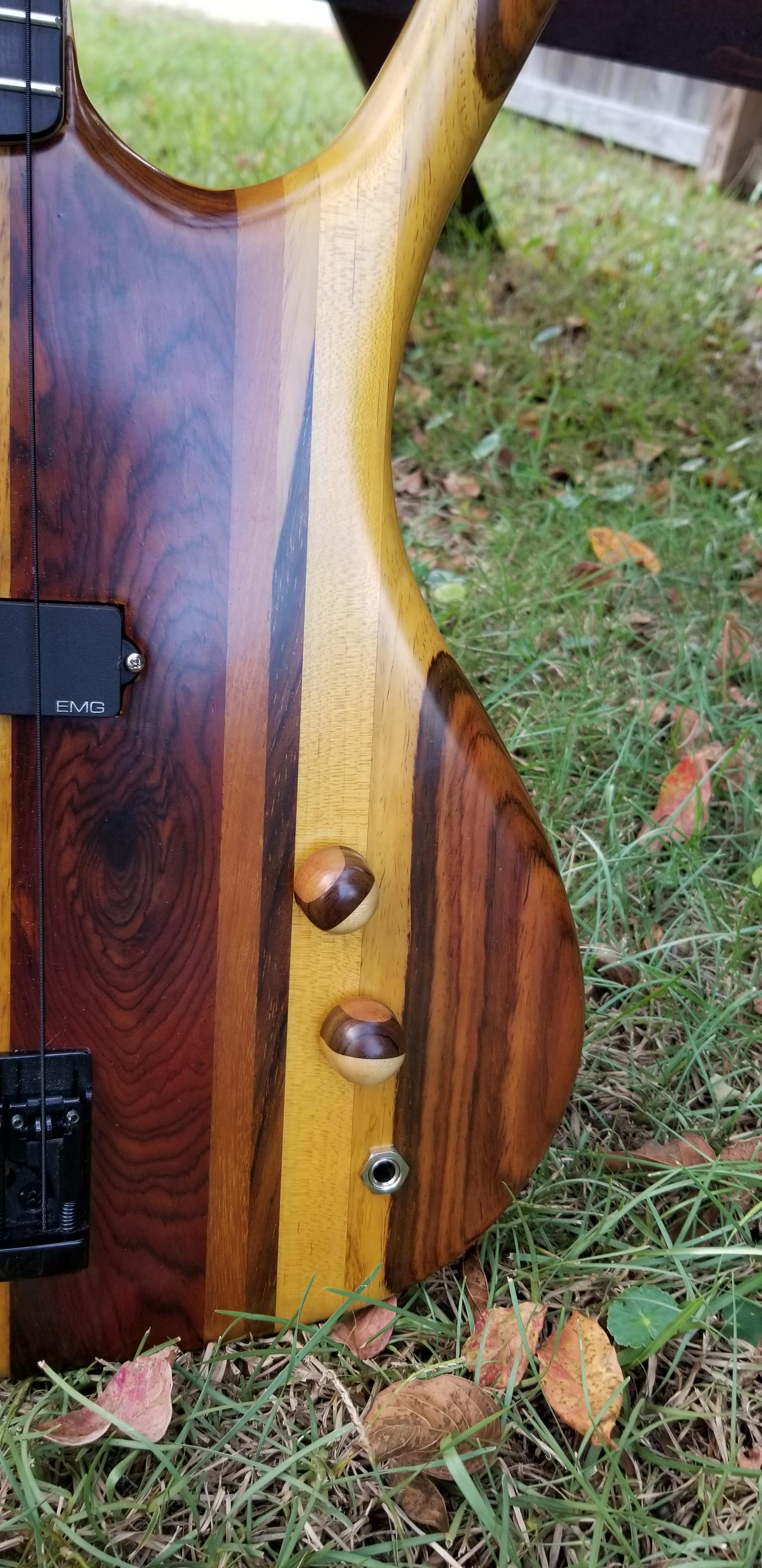 Finished my knobs for my bass r/woodworking