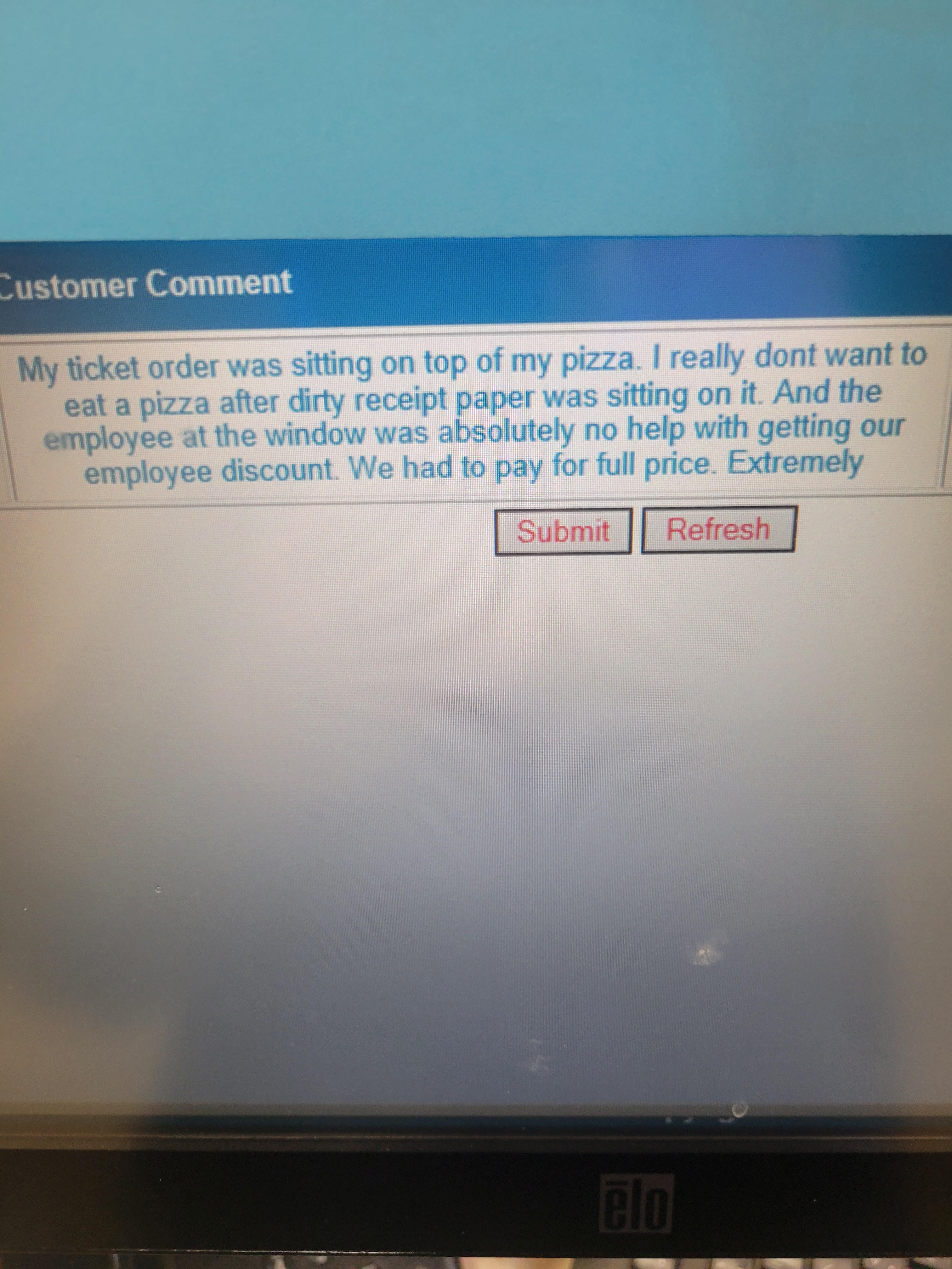 Check out this gem. We don't put receipts in the box. Also this person