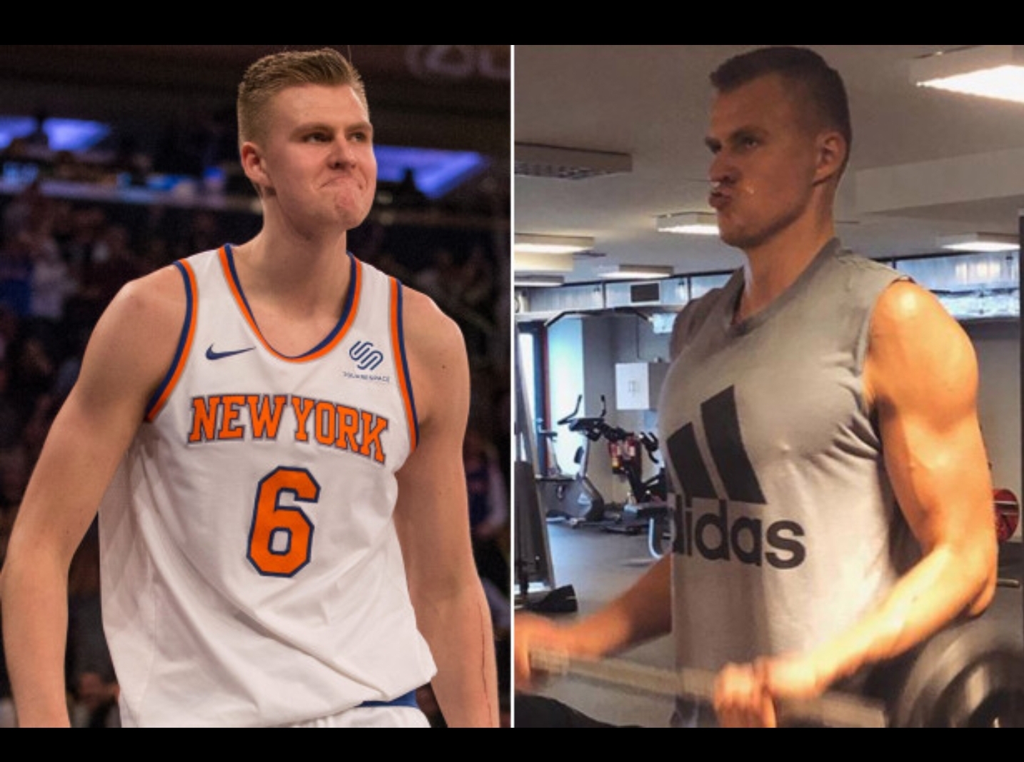 Kristaps Porzingis 7'3" with 7'6" wingspan. r/nattyorjuice